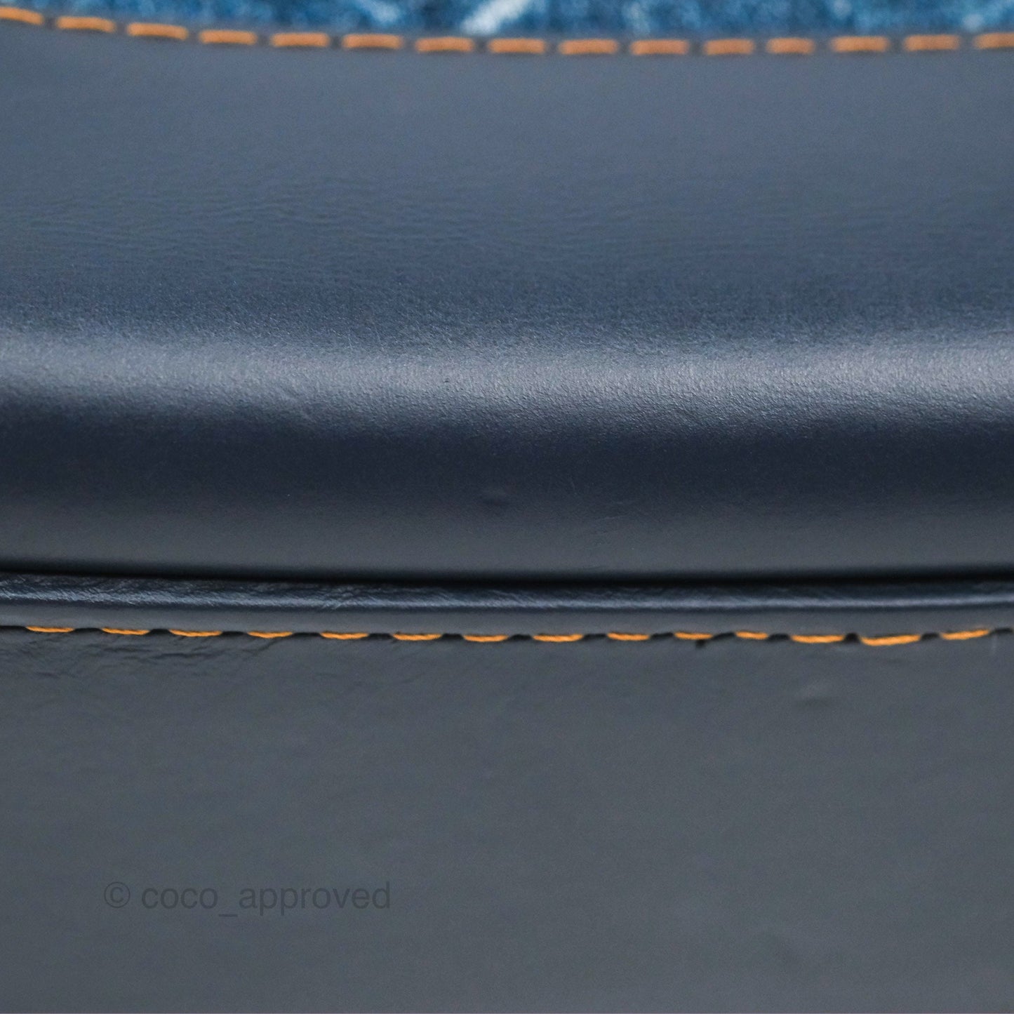 Chanel Small Gabrielle Hobo Quilted Navy Aged Denim