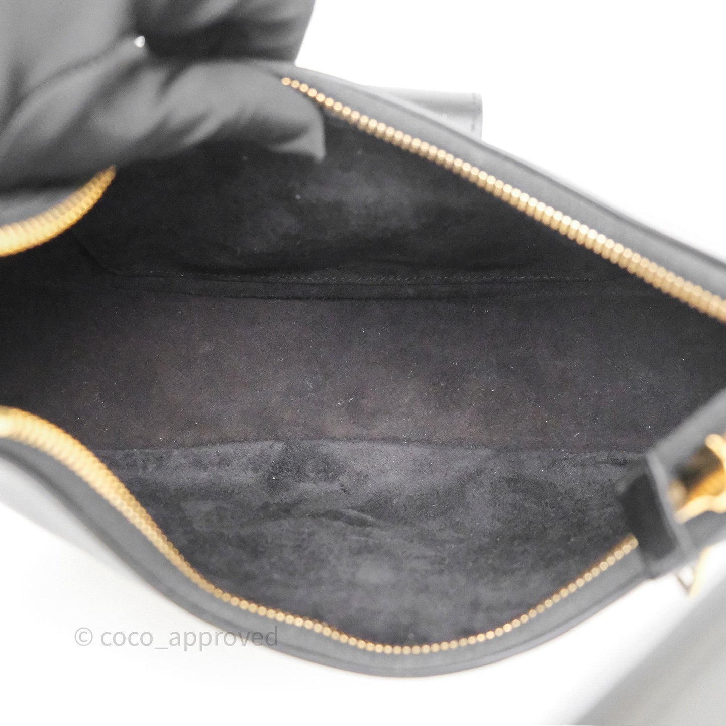 Celine Medium Ava Triomphe Bag Black Smooth Calfskin