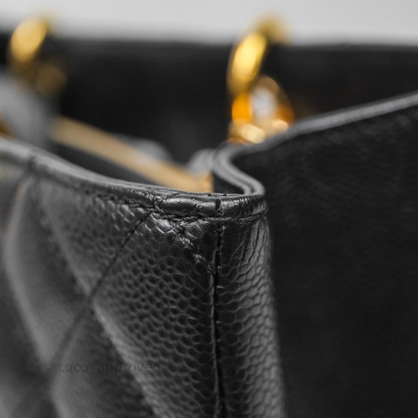 Chanel GST Black Caviar Gold Hardware