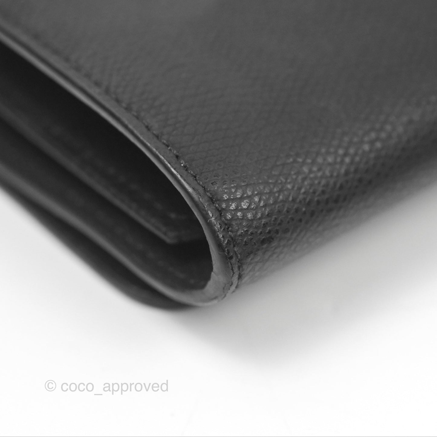Fendi Kan I Wallet on Chain Black Silver Hardware