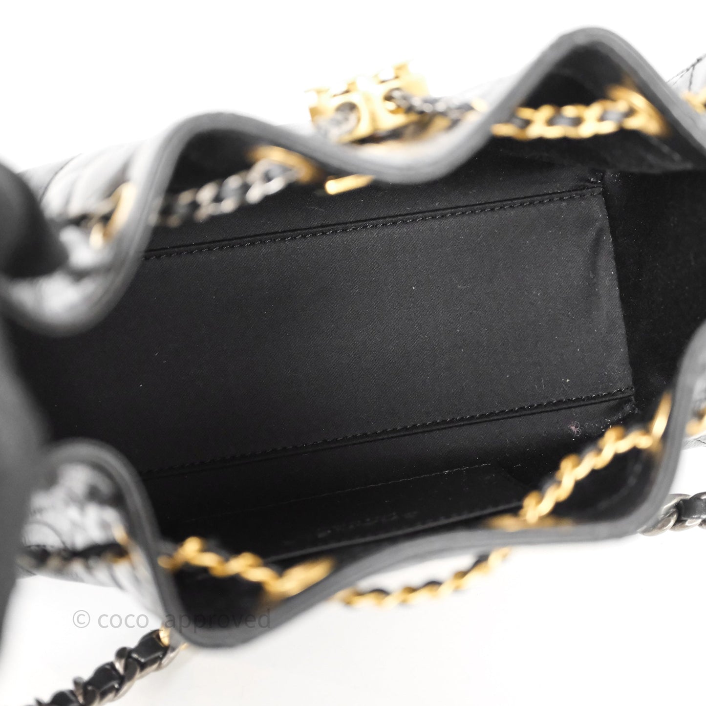 Chanel Mini 25 Black Bag Calfskin Mixed Hardware