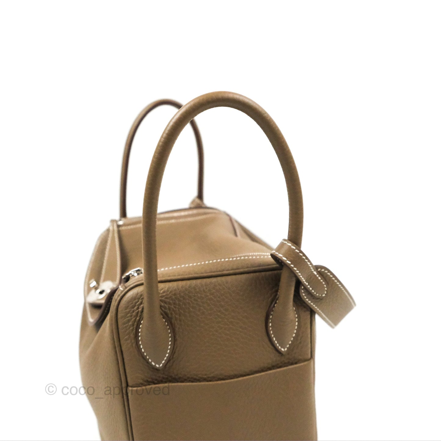 Hermès Lindy 26 Etoupe Clemence Palladium Hardware