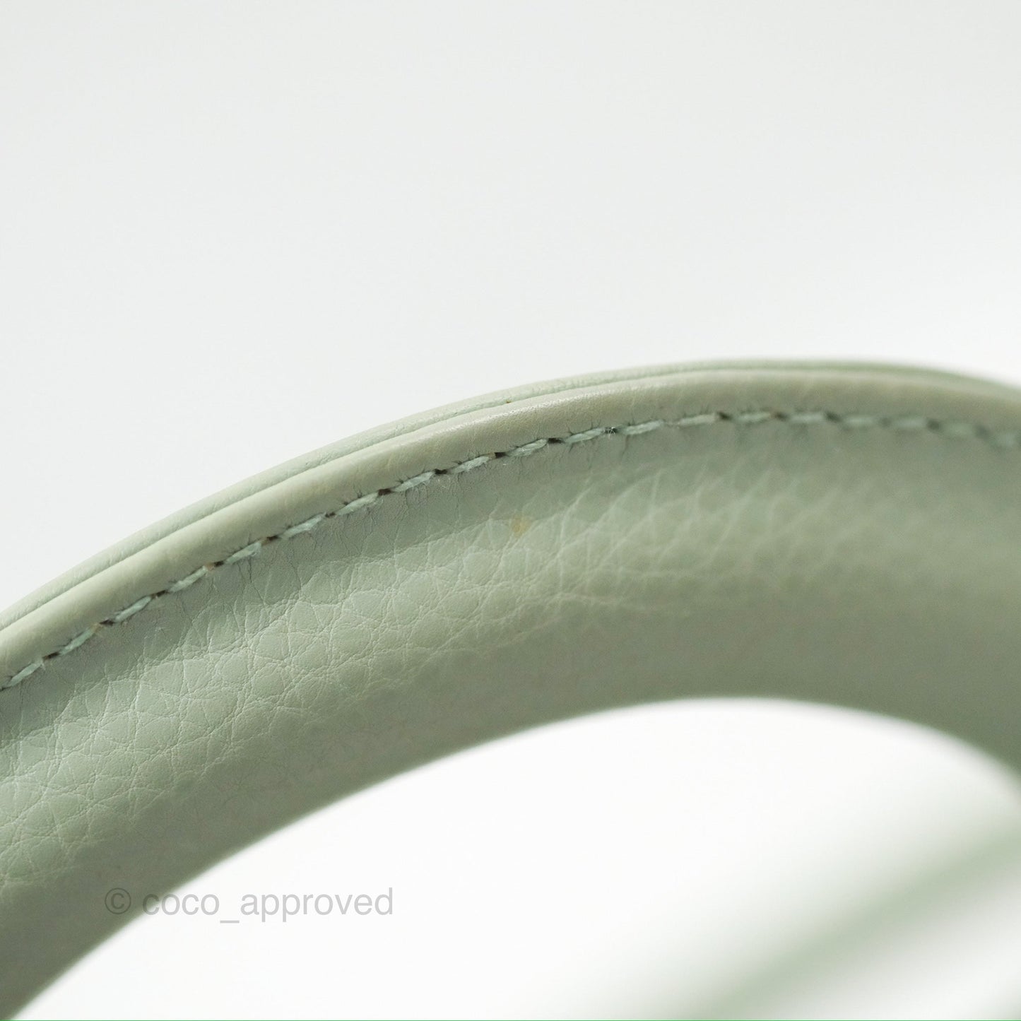 Dior East West Lady Dior Mint Green Calfskin Silver Hardware
