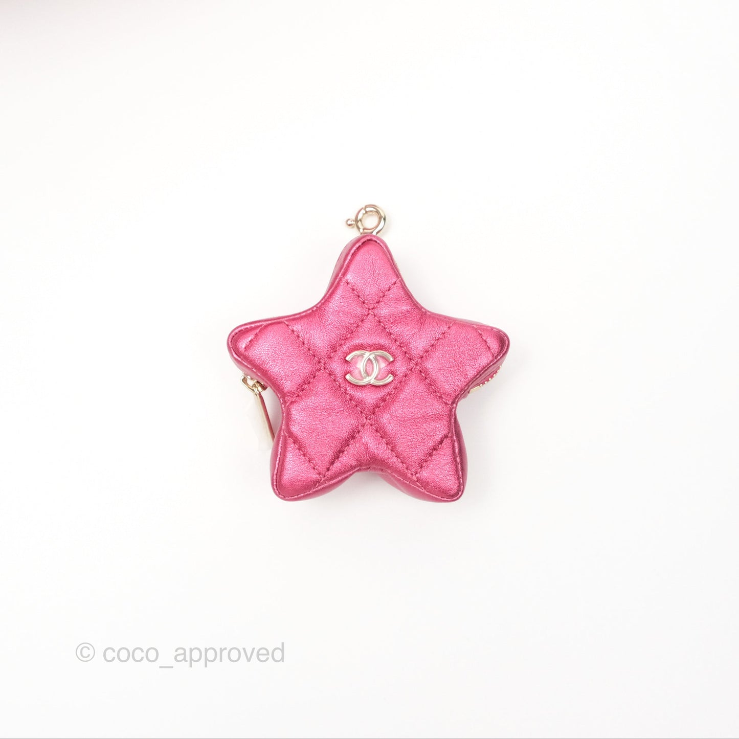 Chanel Small Flap Star Backpack Metallic Pink Mirror Calfskin Gold Hardware 24C