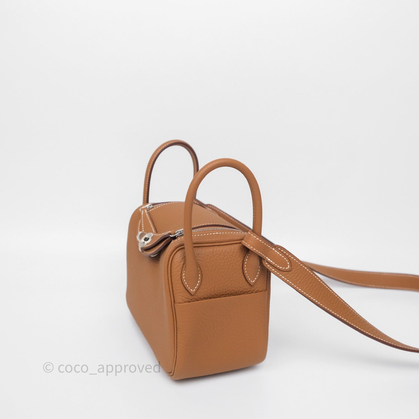 Hermès Mini Lindy II 20 Gold 37 Clemence Gold Hardware