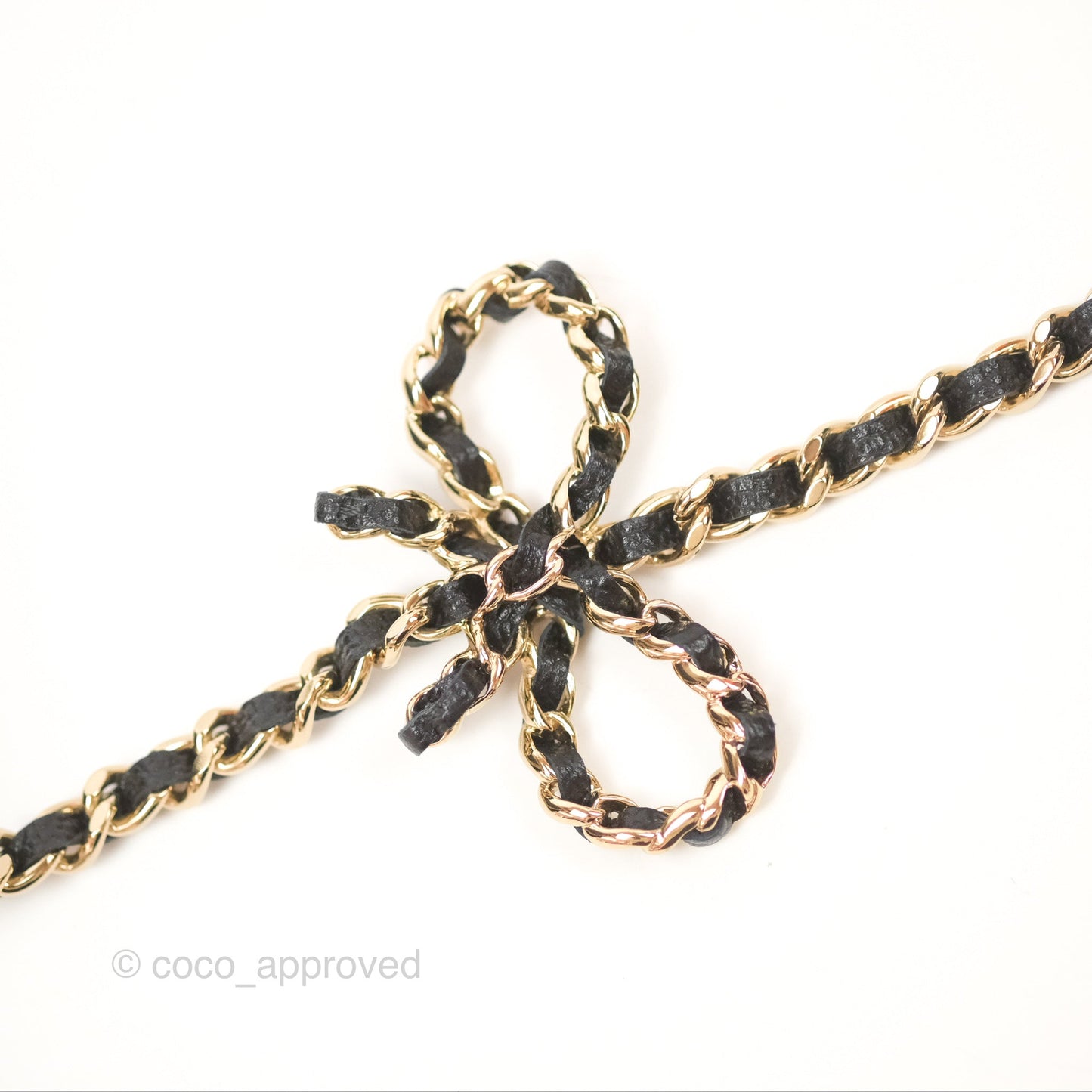 Chanel Mini Clutch with Ribbon Bow Chain Black Caviar Gold Hardware 23S