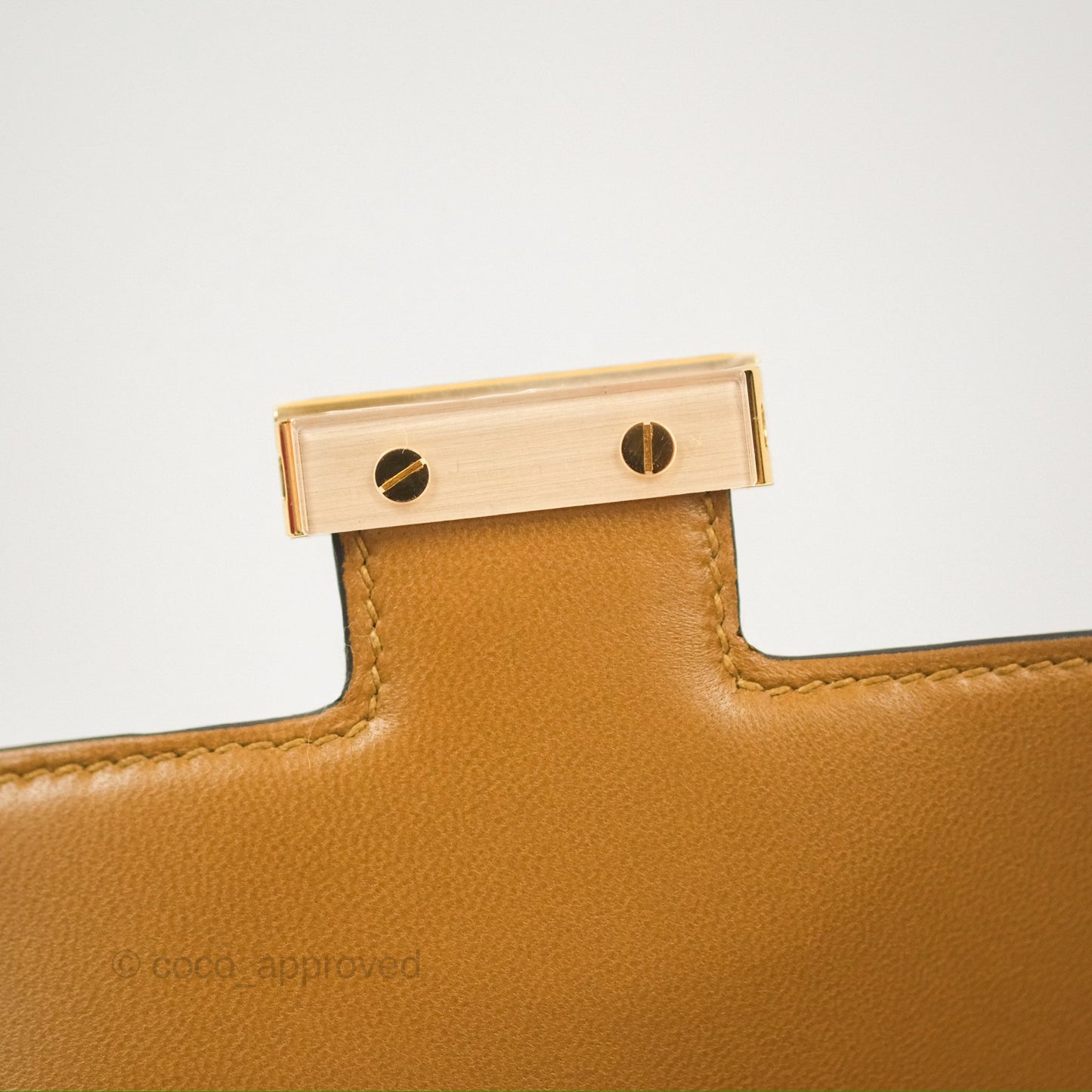 Hermès Constance Mini 18cm Kraft Chevre Mysore Gold Hardware