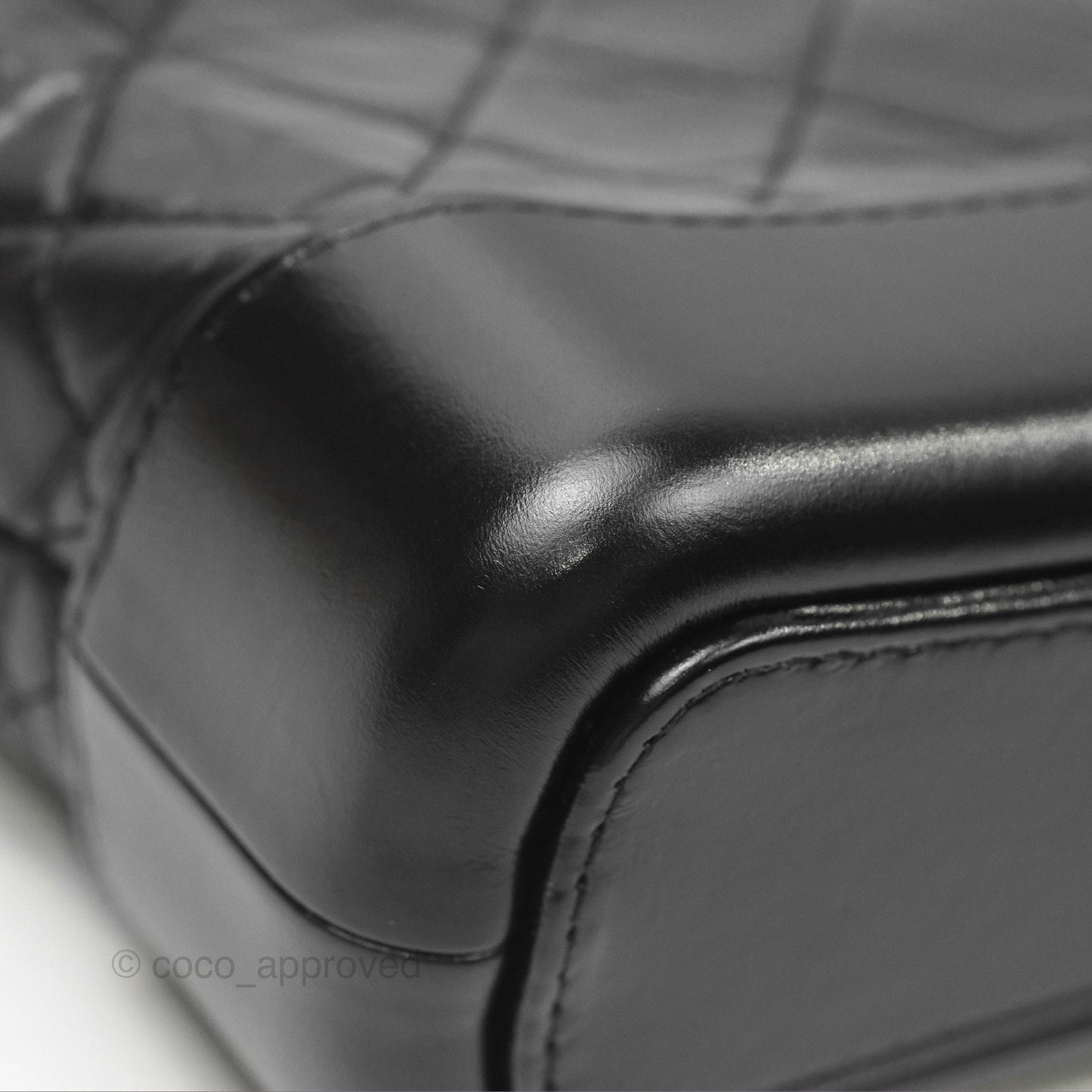 Chanel Small Gabrielle Hobo Quilted So Black Aged Calfskin