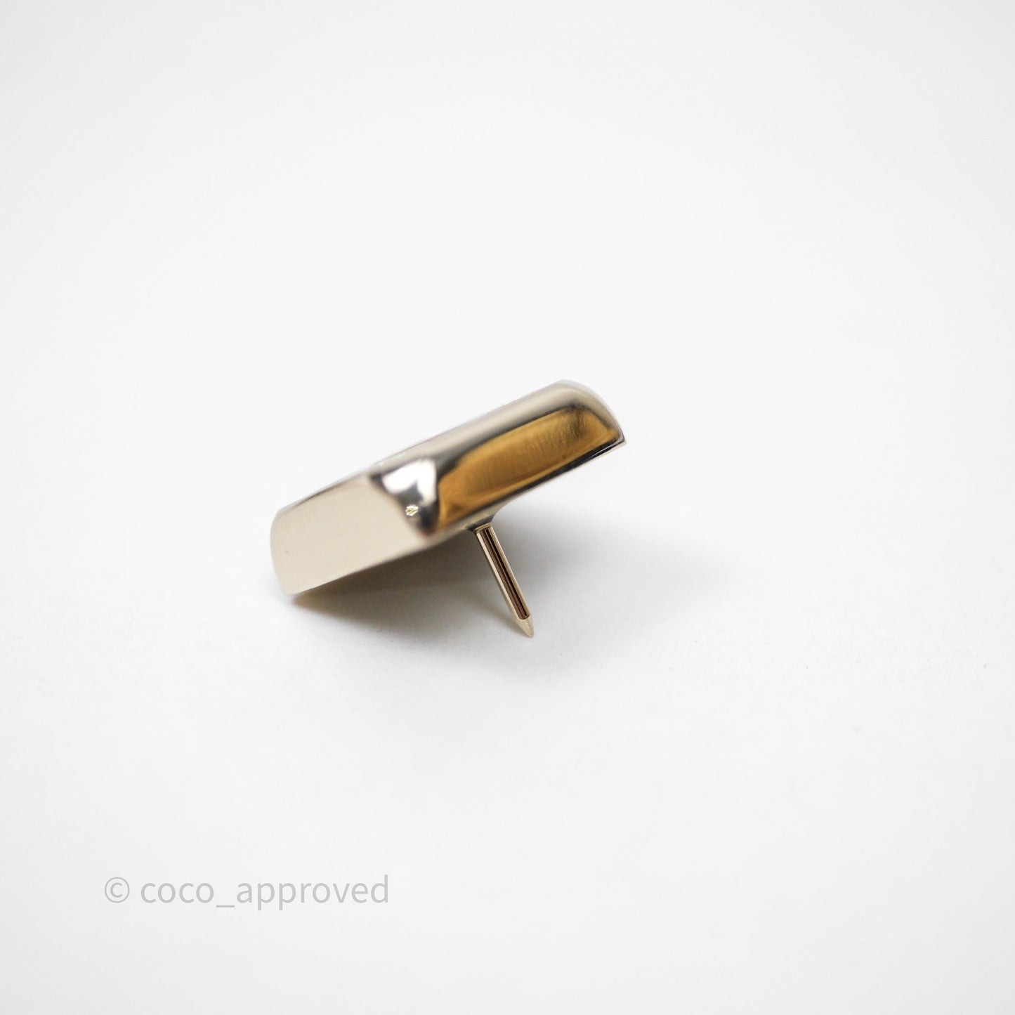 Chanel CC Square Brooch Set in 3 Gold Tone 22P