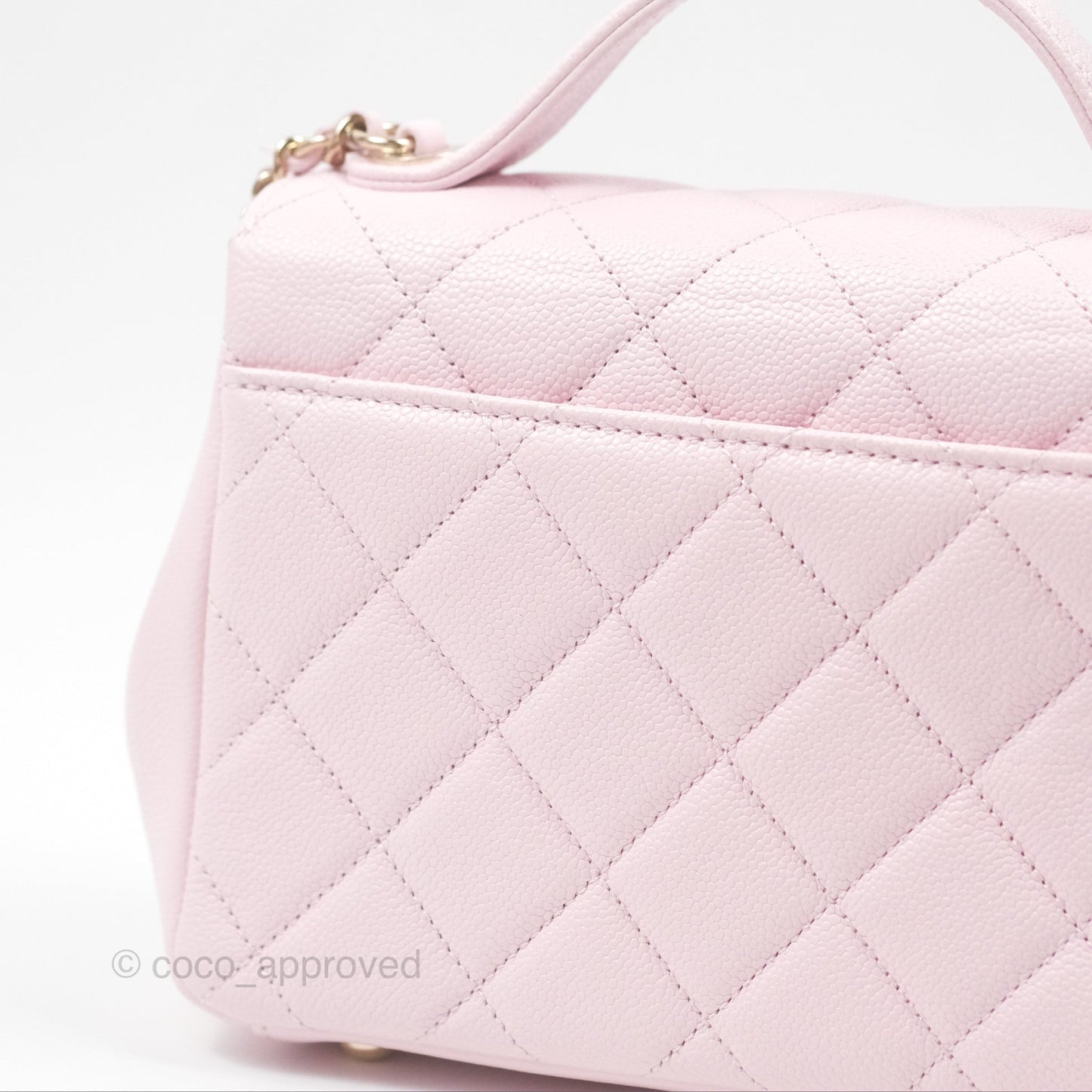 Chanel Quilted Small Business Affinity Flap Light Pink Caviar Gold Hardware
