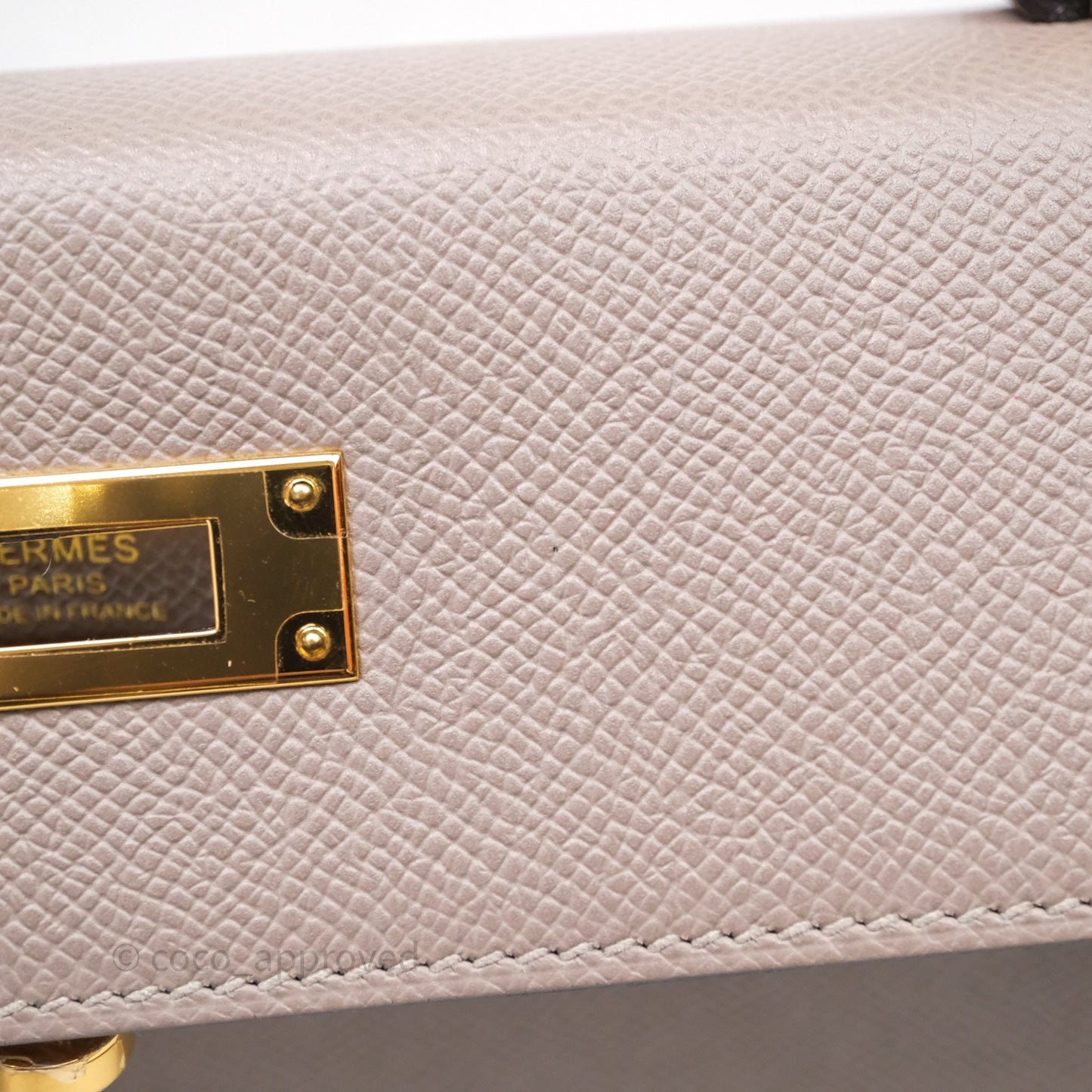 Hermes Kelly 28 Gris Asphalte Epsom Gold Hardware