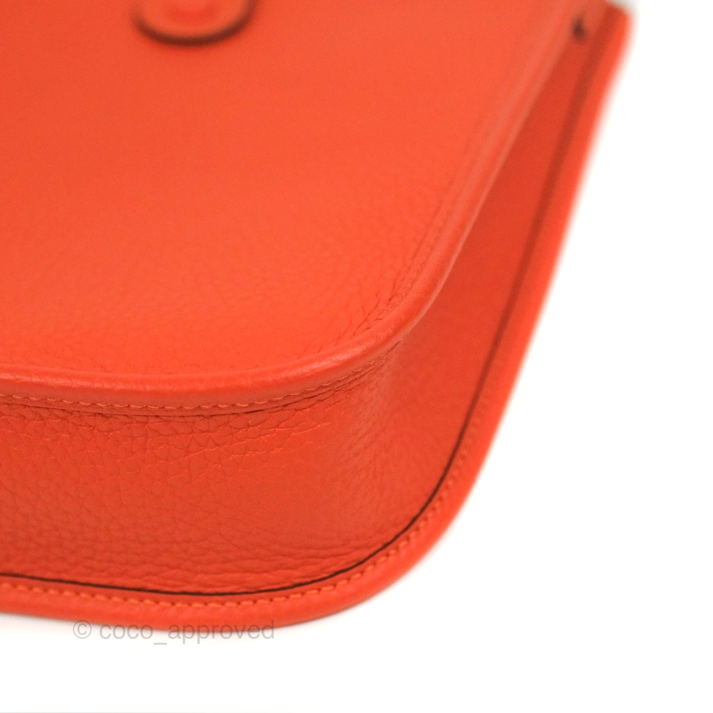 Hermès Mini Evelyne 16 Feu Clemence Palladium Hardware