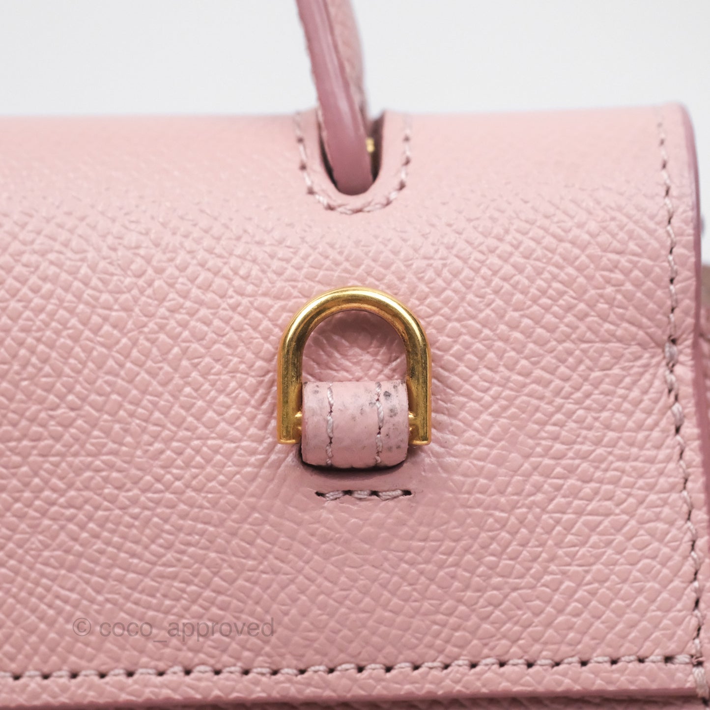 Celine Nano Belt Bag Pink Grained Calfskin Gold Hardware