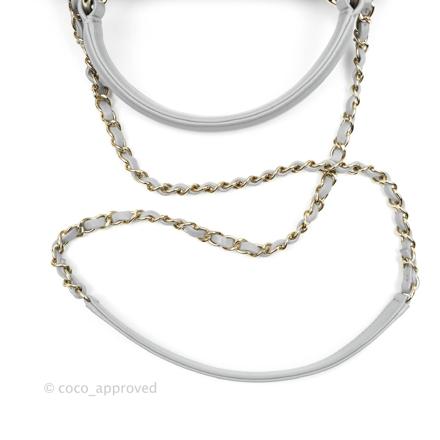 Chanel Quilted Trendy CC Small Grey Lambskin Gold Hardware