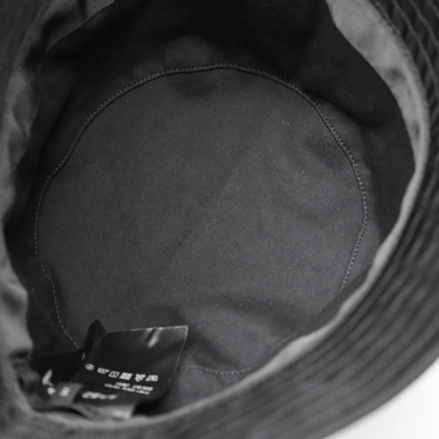 Prada Re-Nylon Logo Bucket Hat Black