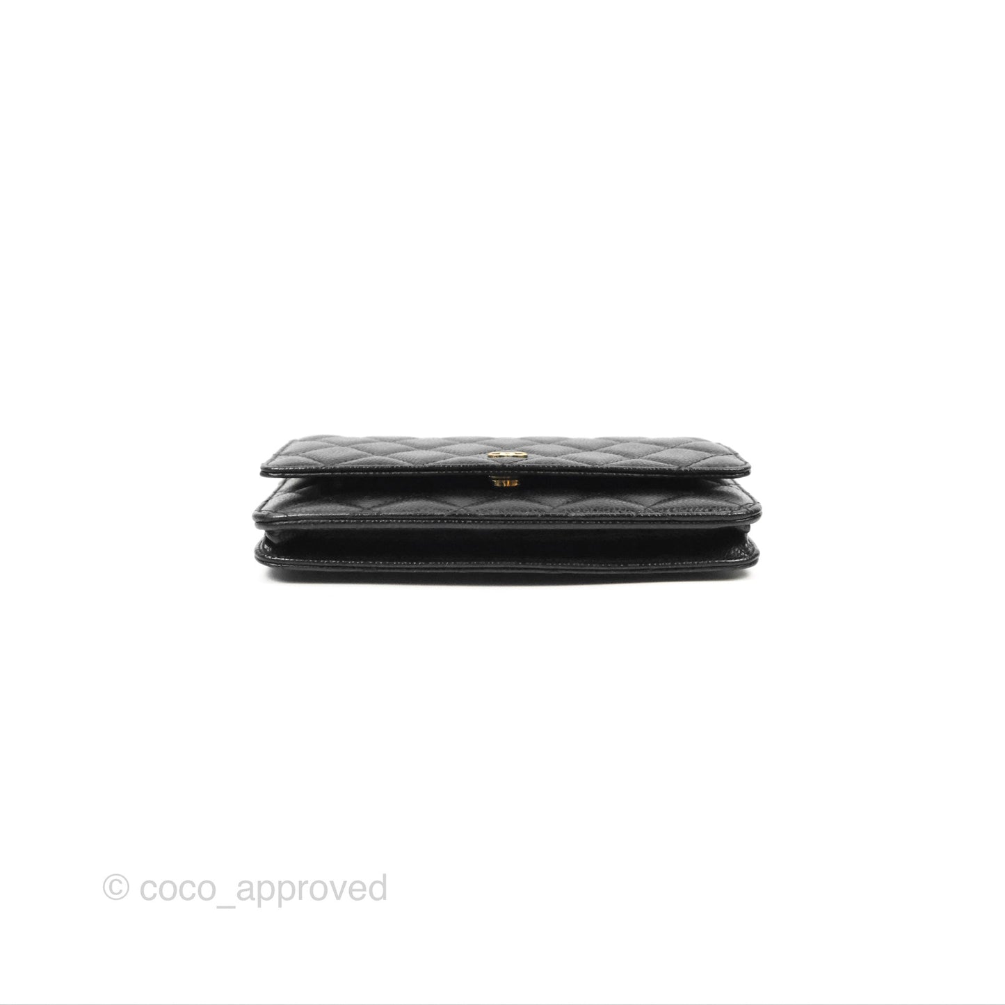 Chanel Classic Quilted WOC Black Caviar Gold Hardware