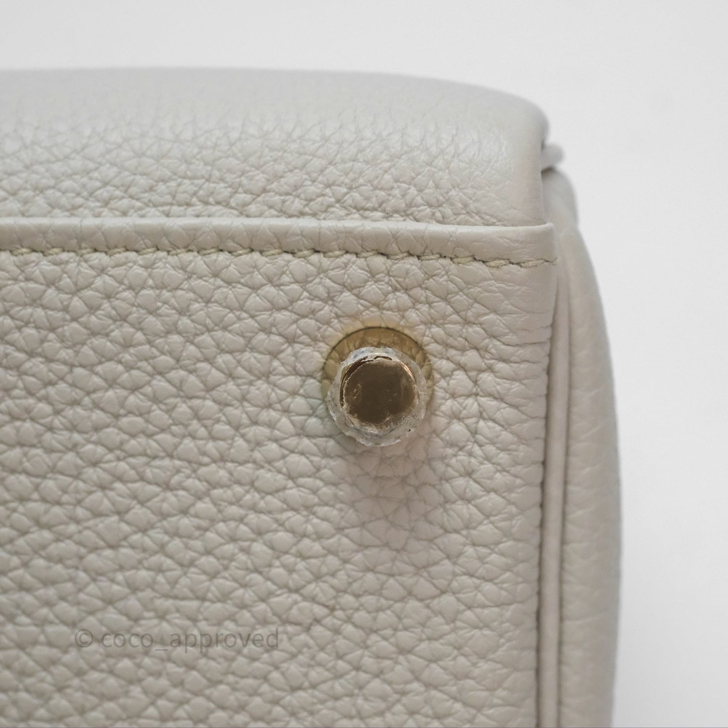 Hermès Retourne Kelly 25 Beton 8L Togo Gold Hardware