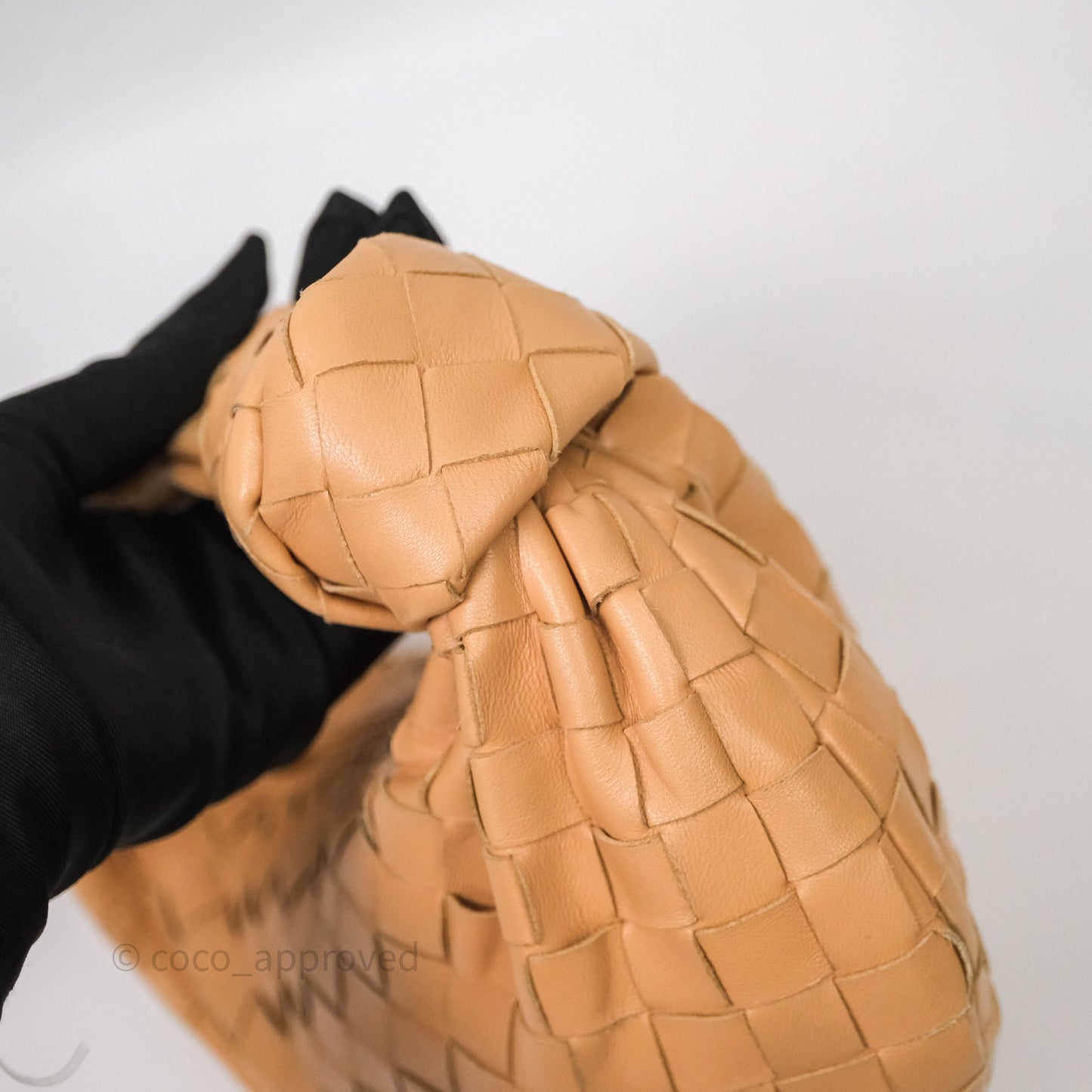 Bottega Veneta Mini Jodie Bag Intrecciato Beige Lambskin