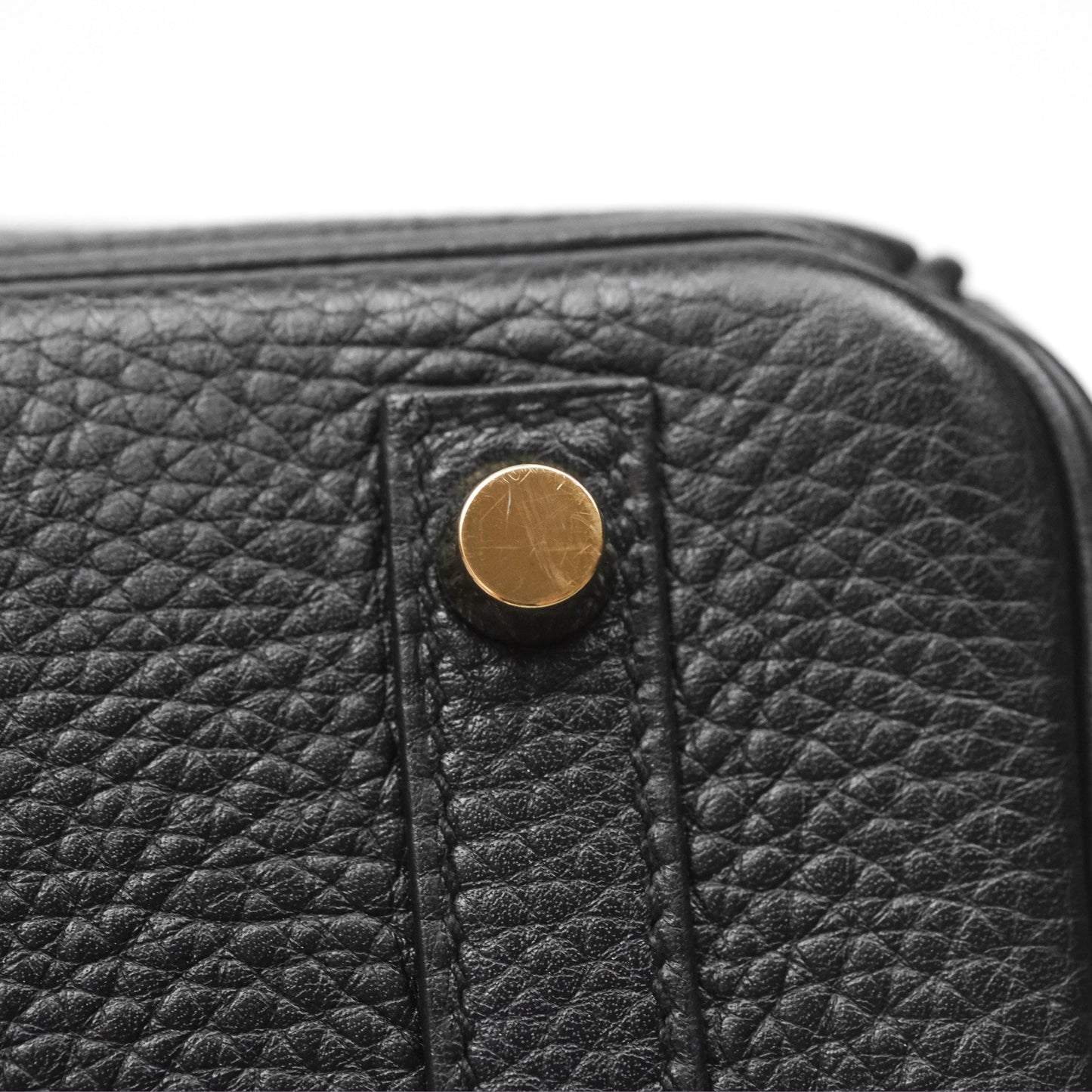 Hermès Birkin 30 Retourne Black Noir 89 Clemence Gold Hardware