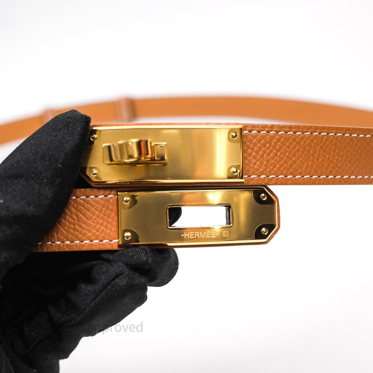 Hermès Kelly Buckle Belt Gold Epsom Gold Hardware
