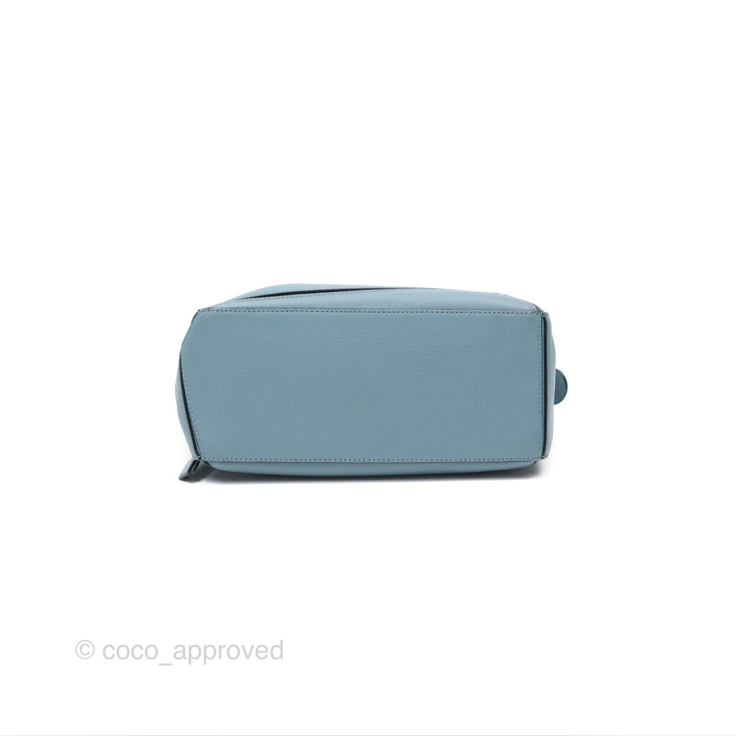 Loewe Small Puzzle Bag Stone Blue Calfskin Gold Hardware