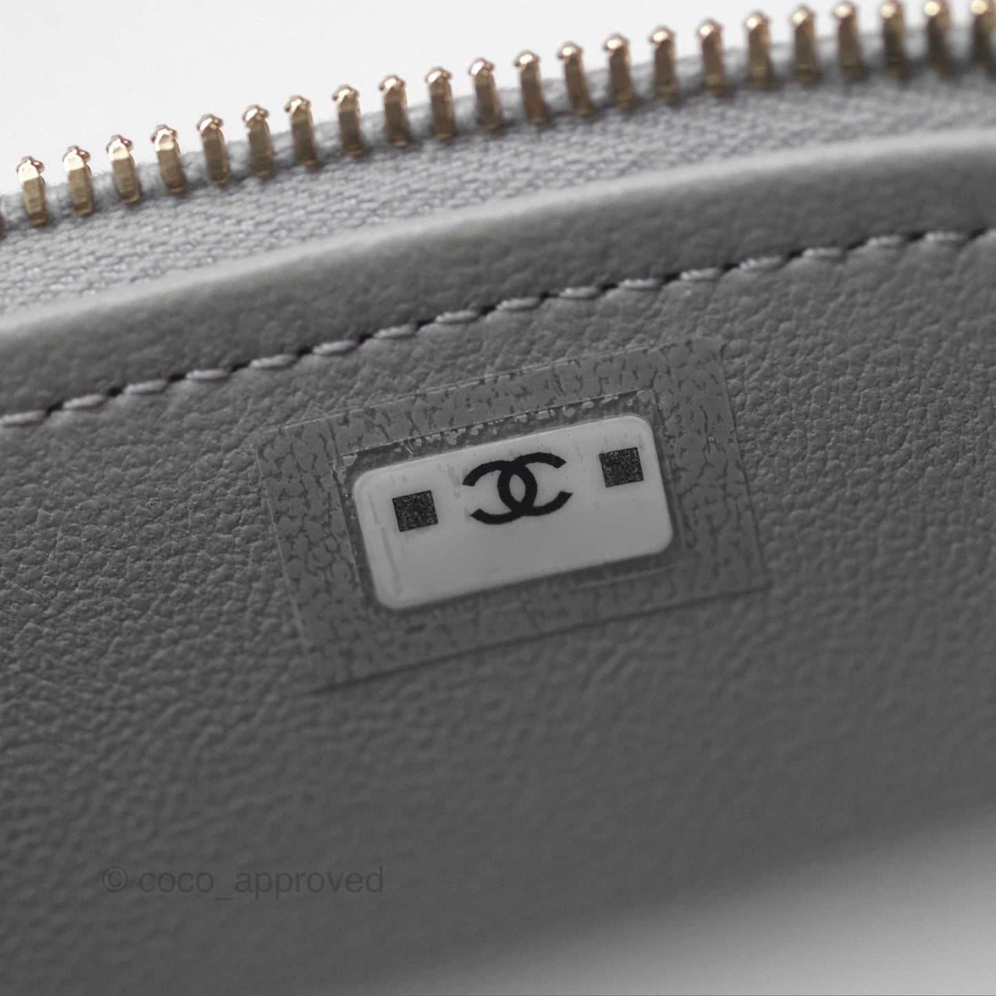 Chanel Vanity with Heart Adjustable Chain Grey Caviar Aged Gold Hardware