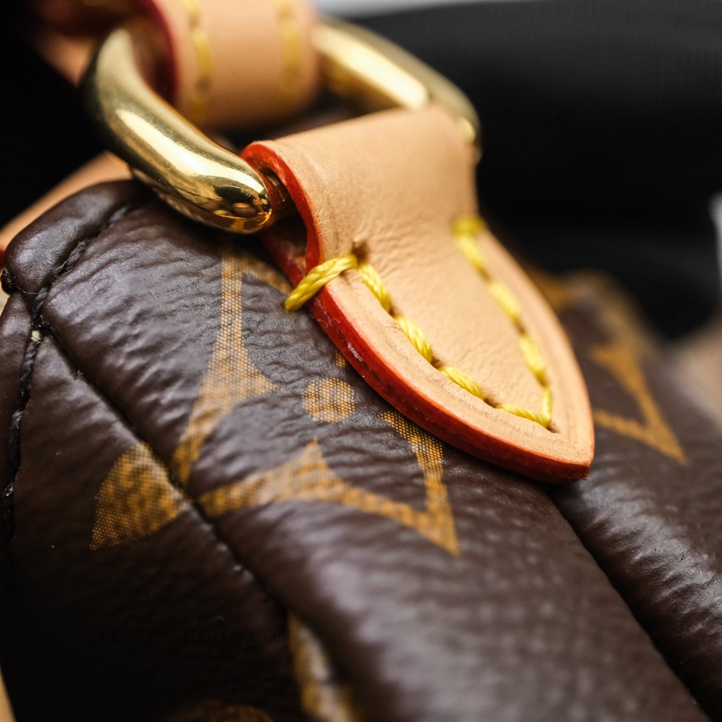 Louis Vuitton Saumur BB Monogram Bag Gold Hardware