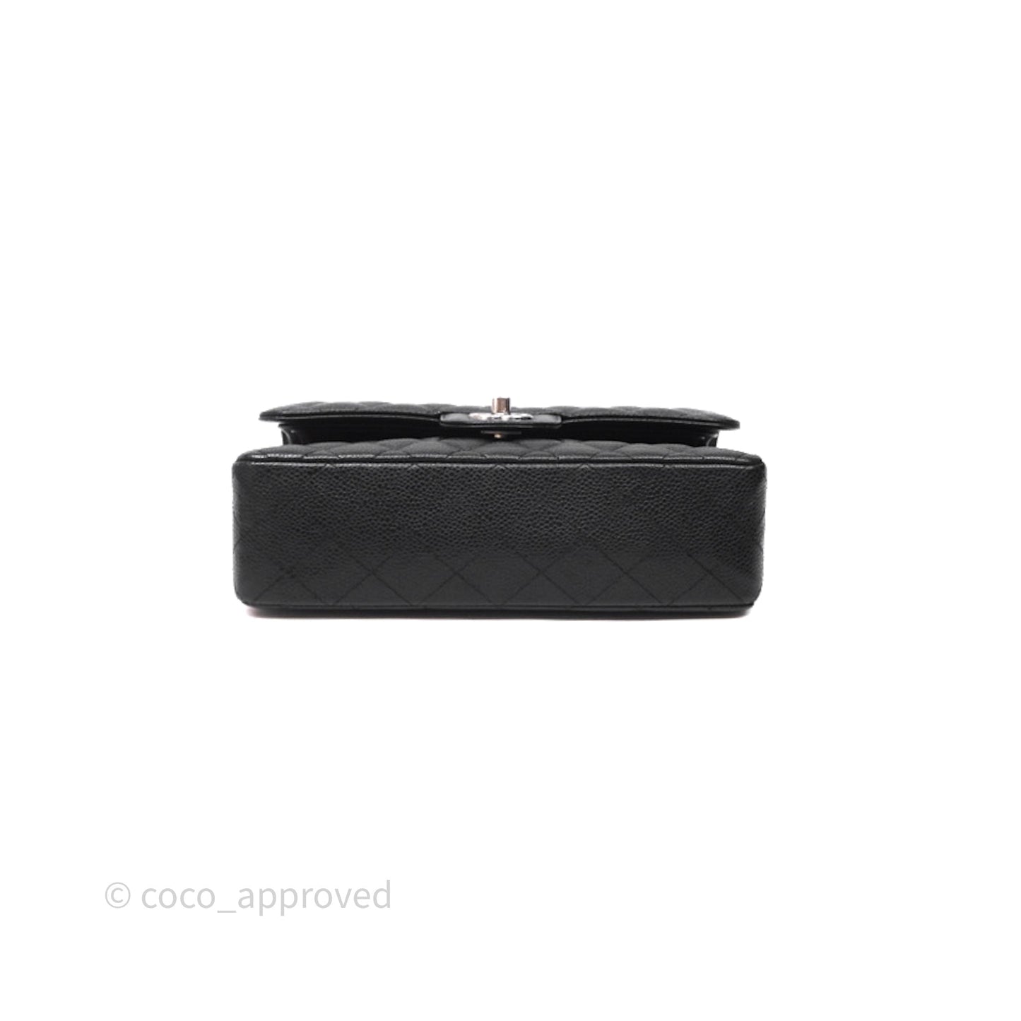 Chanel Small Classic Flap Quilted Black Caviar Silver Hardware