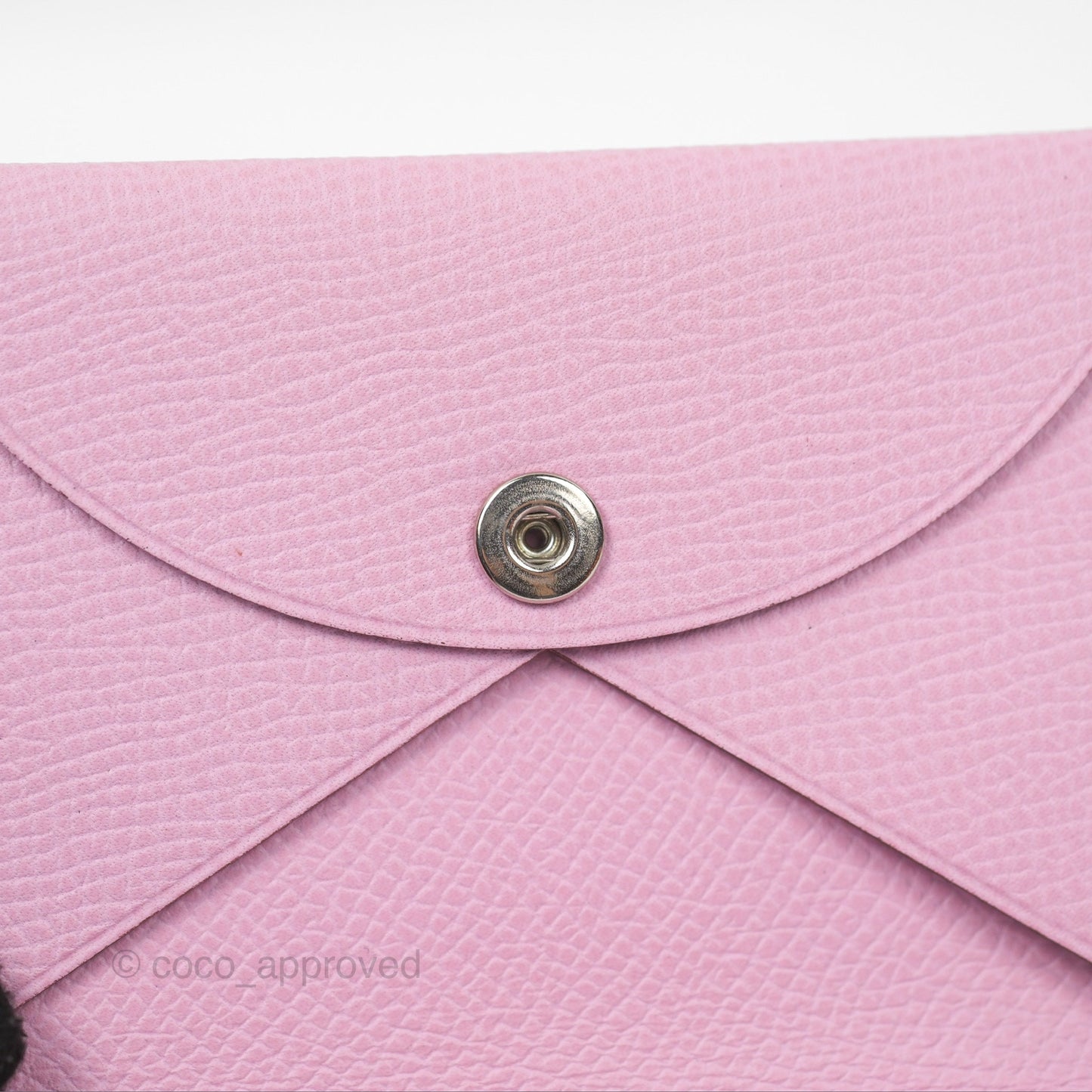 Hermès Calvi Card Holder Mauve Sylvestre Epsom