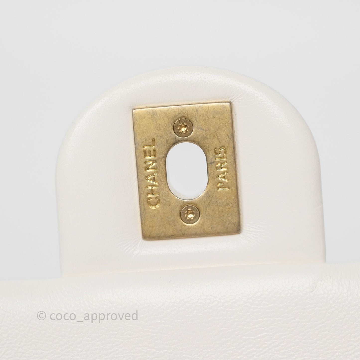 Chanel Small Fancy Jewel Flap White Shiny Lambskin Aged Gold Hardware 23S