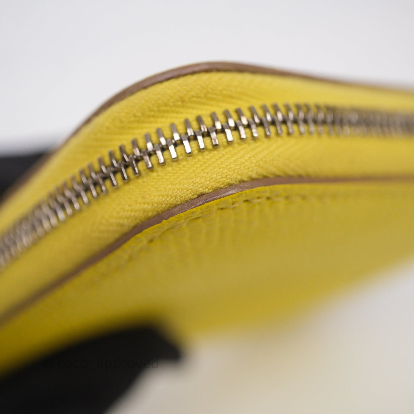 Hermès Silk In Compact Wallet Yellow Epsom