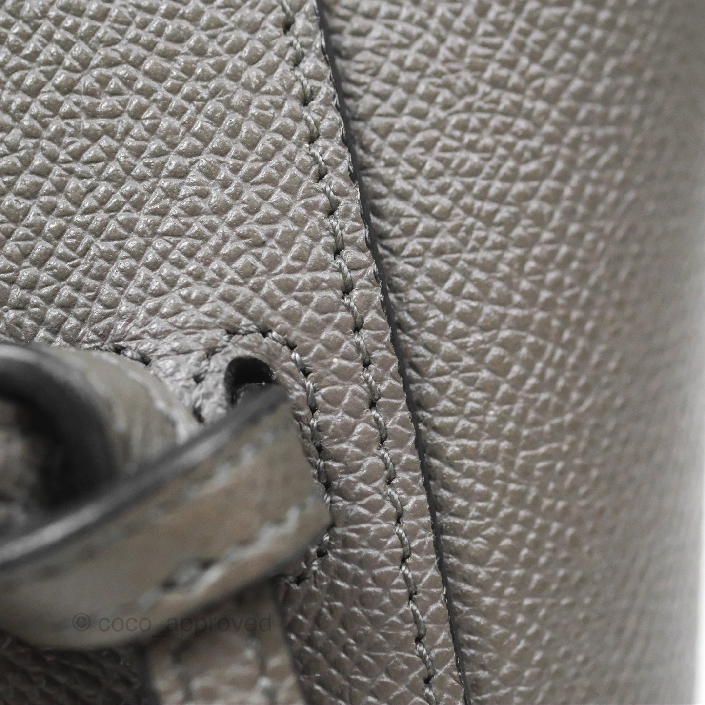 Celine Pico Belt Bag Grey Grained Calfskin Gold Hardware