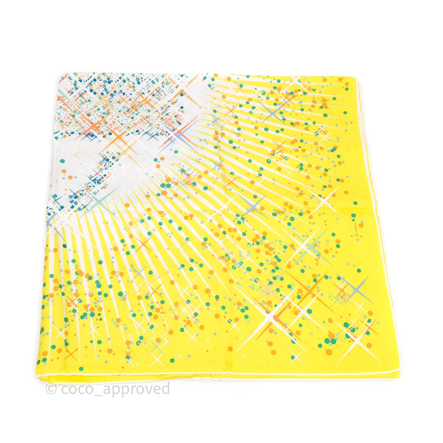Hermes Magic Kelly Scarf Yellow 90