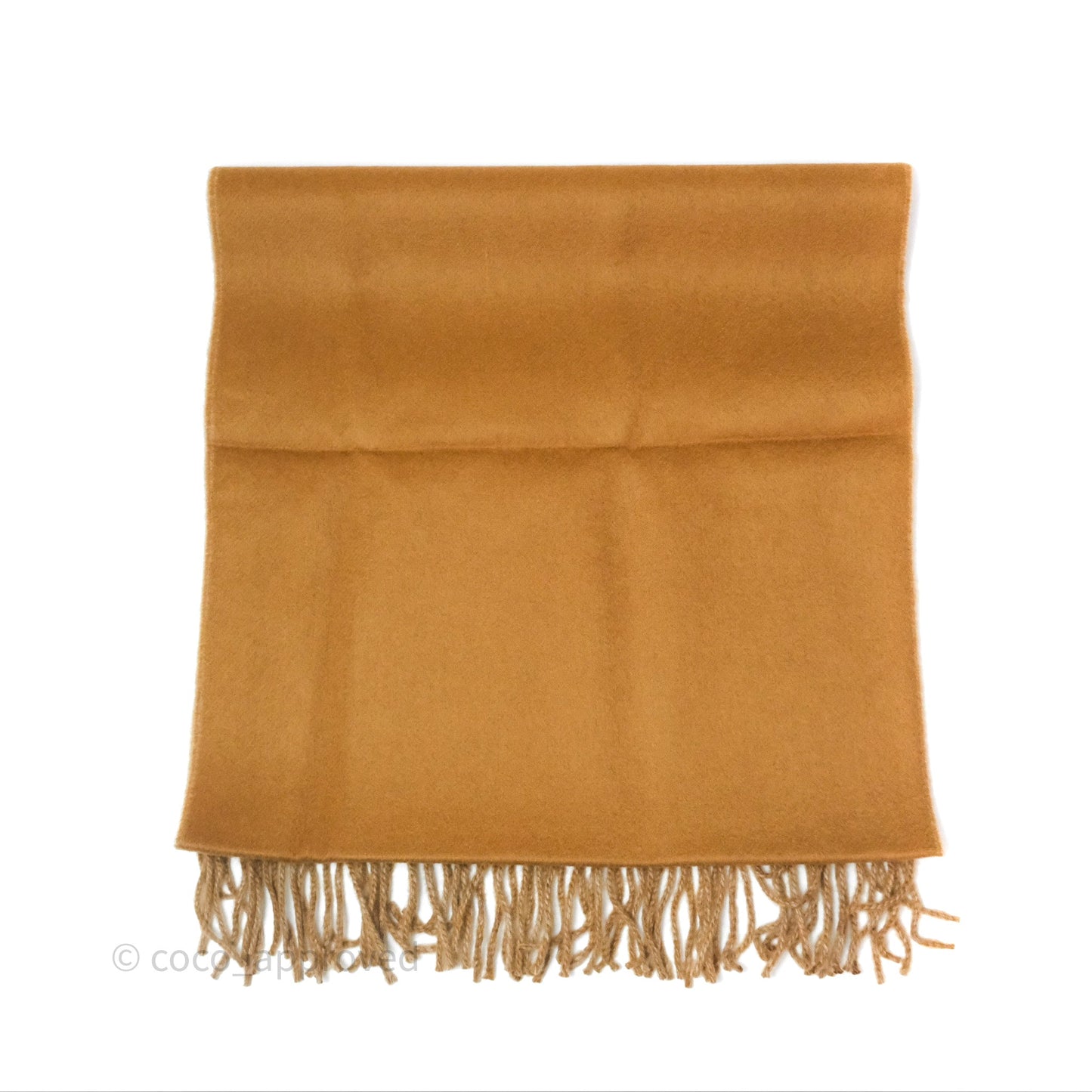 Hermès Cashmere Recto-Verso Scarf Camel/Bei