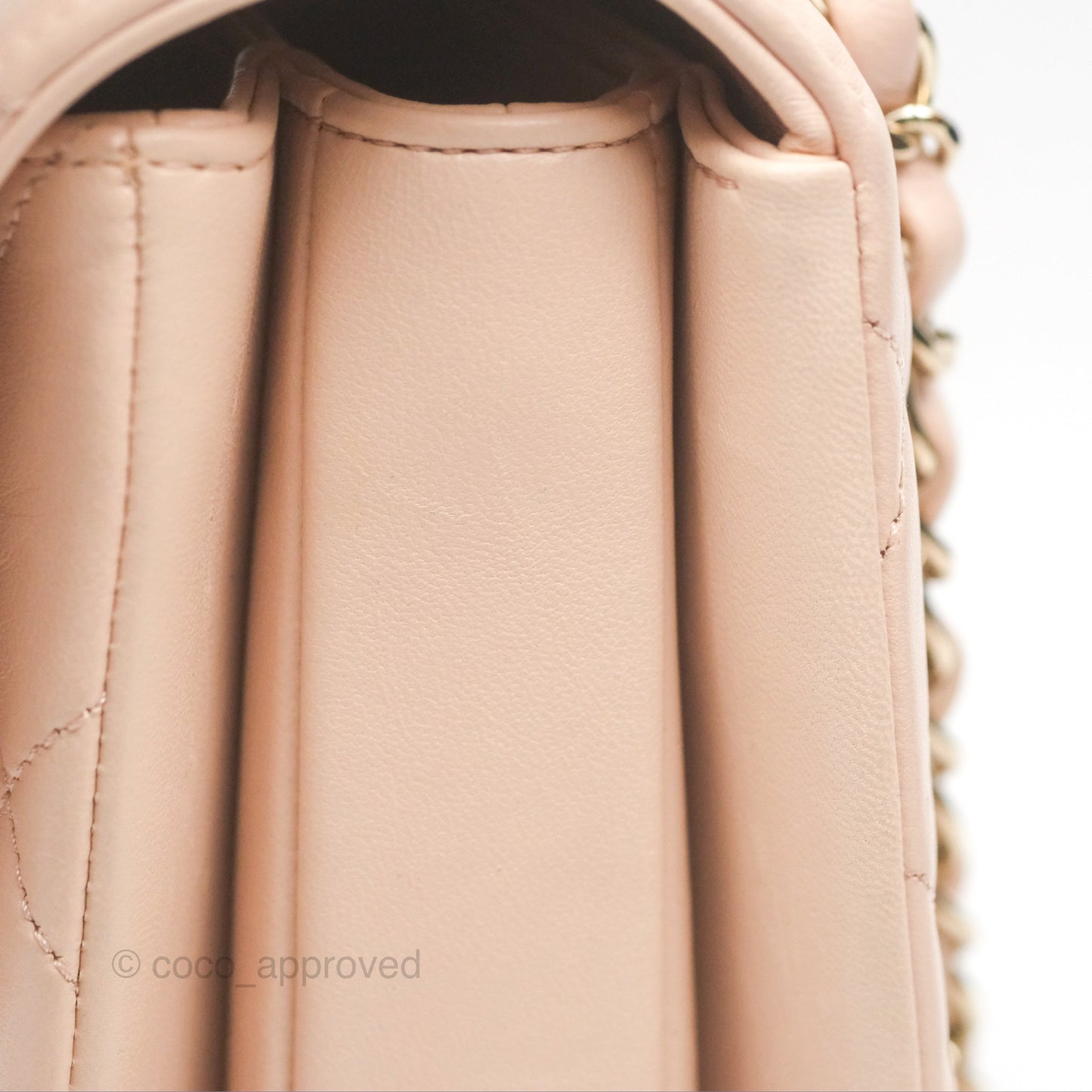 Chanel Trendy CC Small Beige Lambskin Gold Hardware
