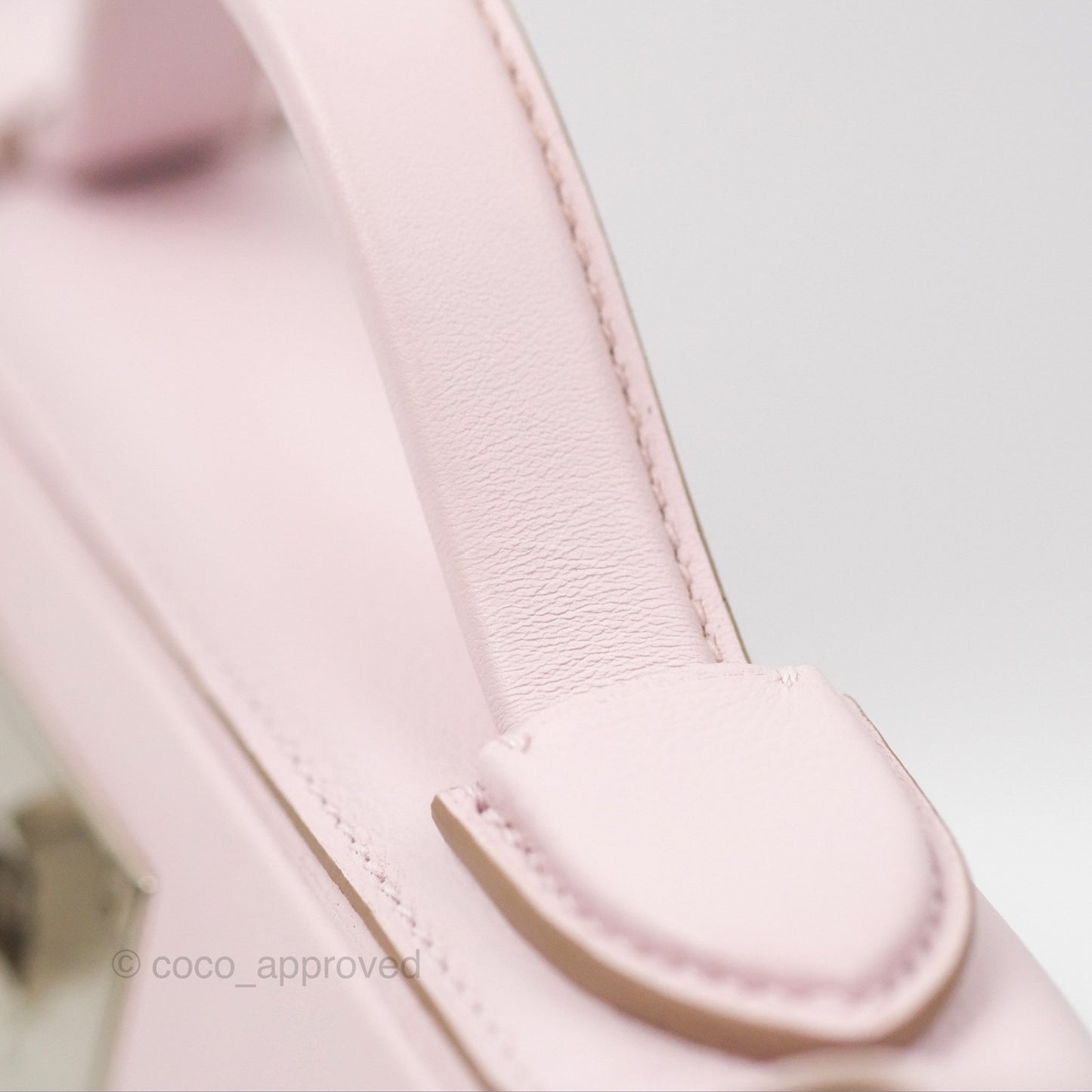 Hermès 24/24 21 Mini Mauve Pale Evercolor/Swift Palladium Hardware