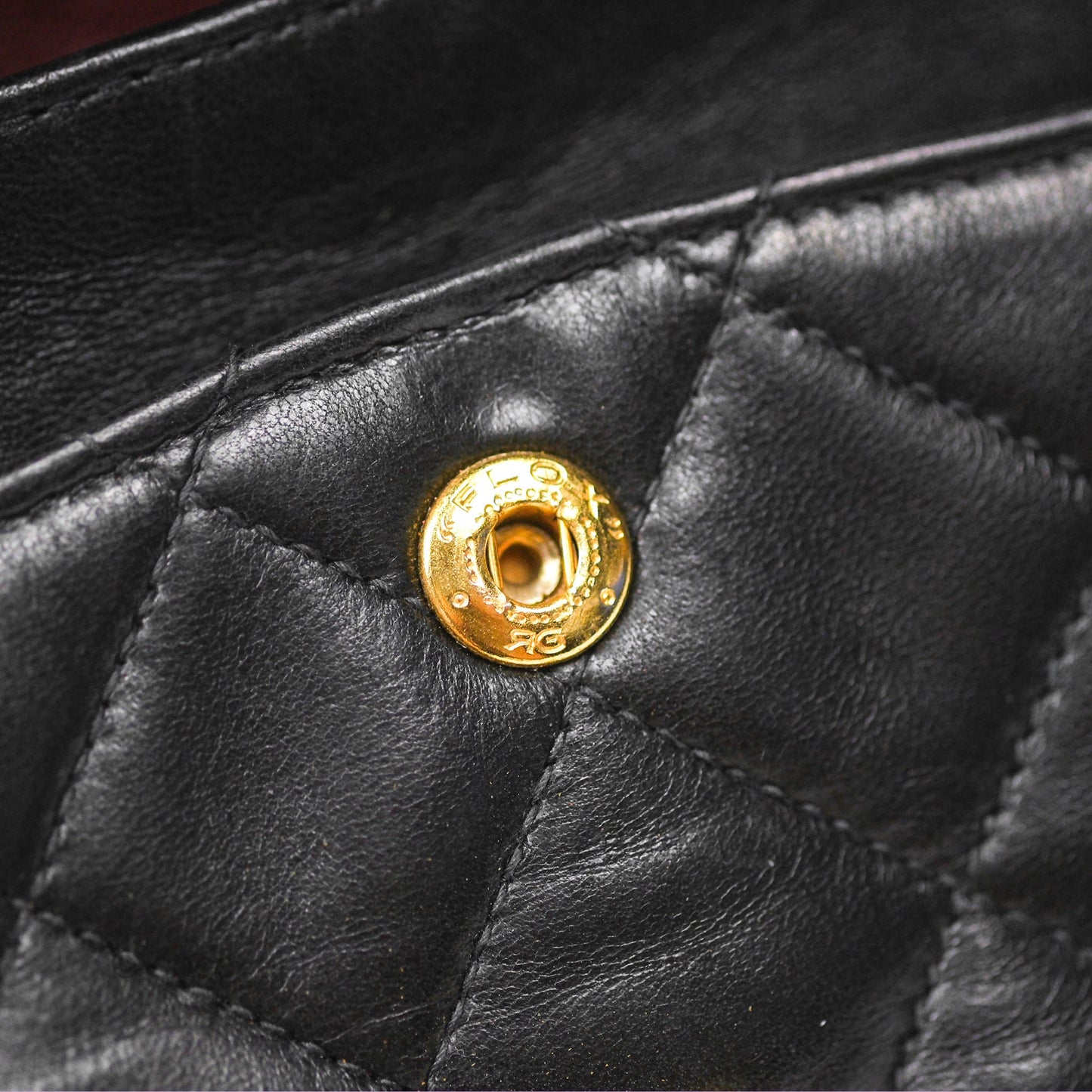 Chanel Classic Vintage Small Flap Black Lambskin 24K Gold Hardware