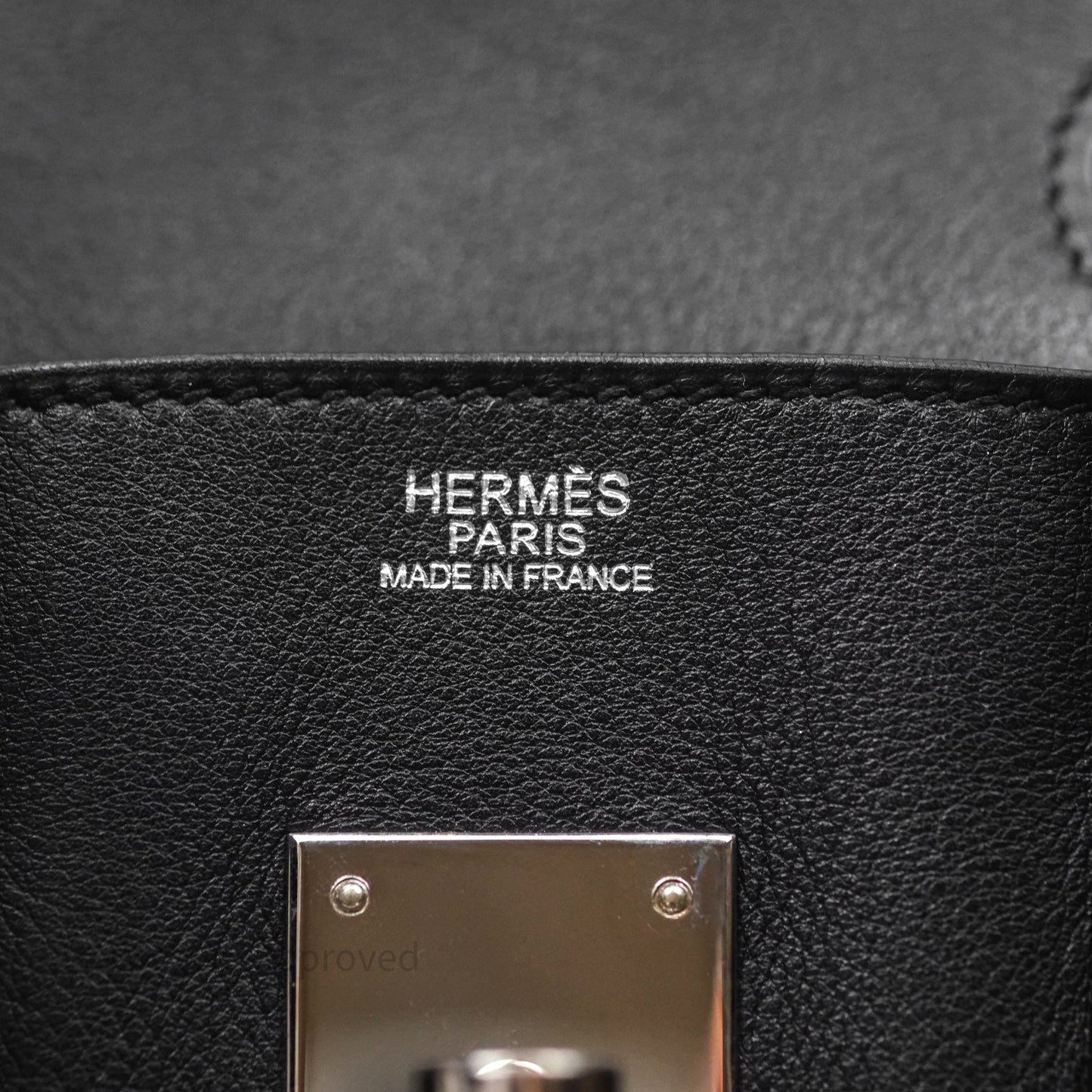 Hermès Birkin 30 Noir 89 Evergrain Palladium Hardware