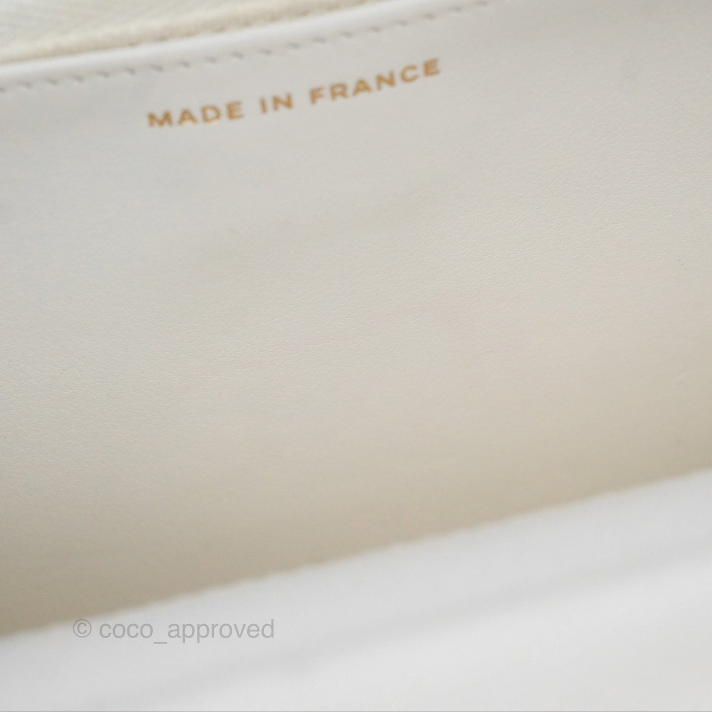 Chanel Quilted Classic Wallet on Chain WOC White Caviar Gold Hardware