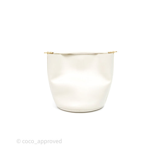 Celine Teen Bucket 16 Bag Ivory White Calfskin