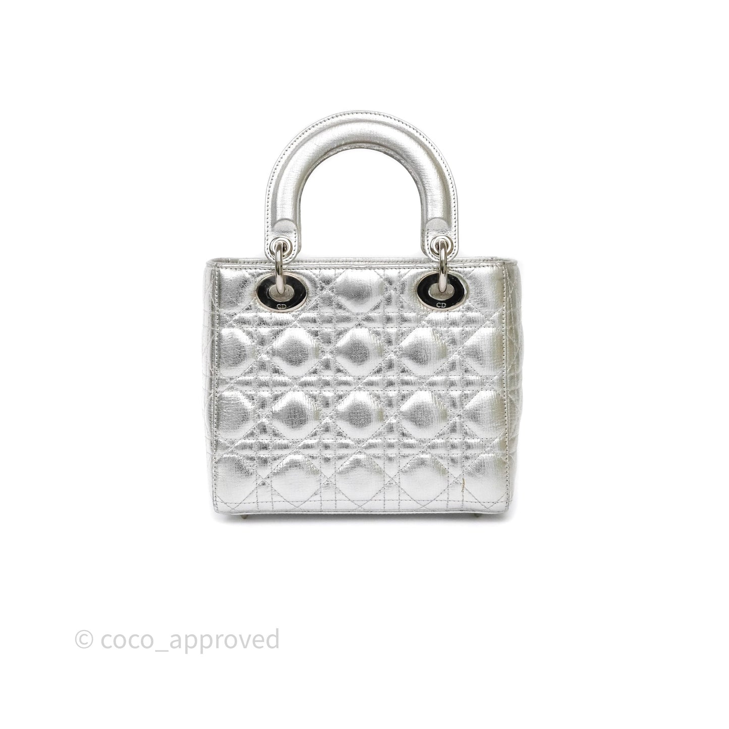 Dior My ABCDior Lady Dior Metallic Silver Cannage