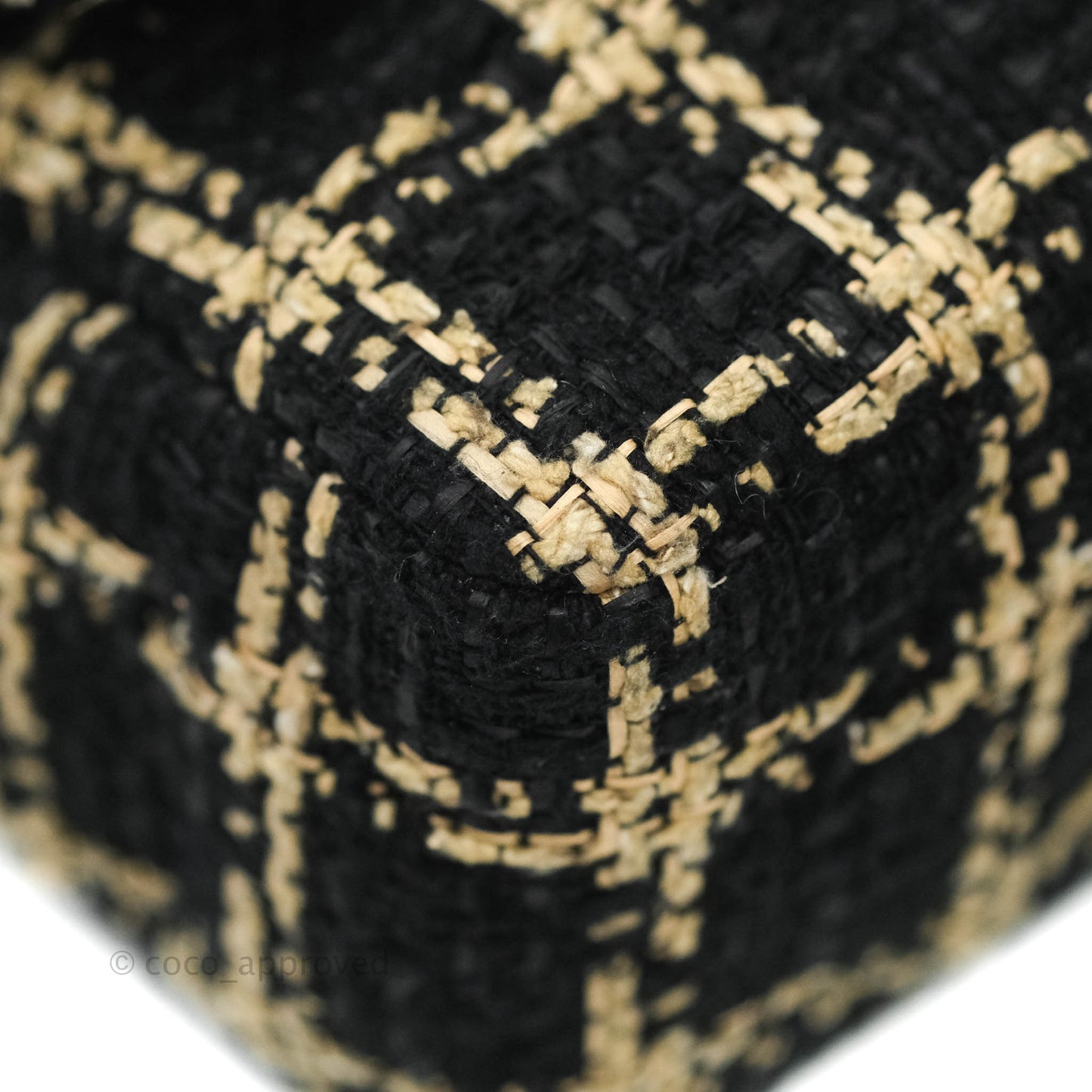 Chanel 19 Small Tweed Black Beige Mixed Hardware