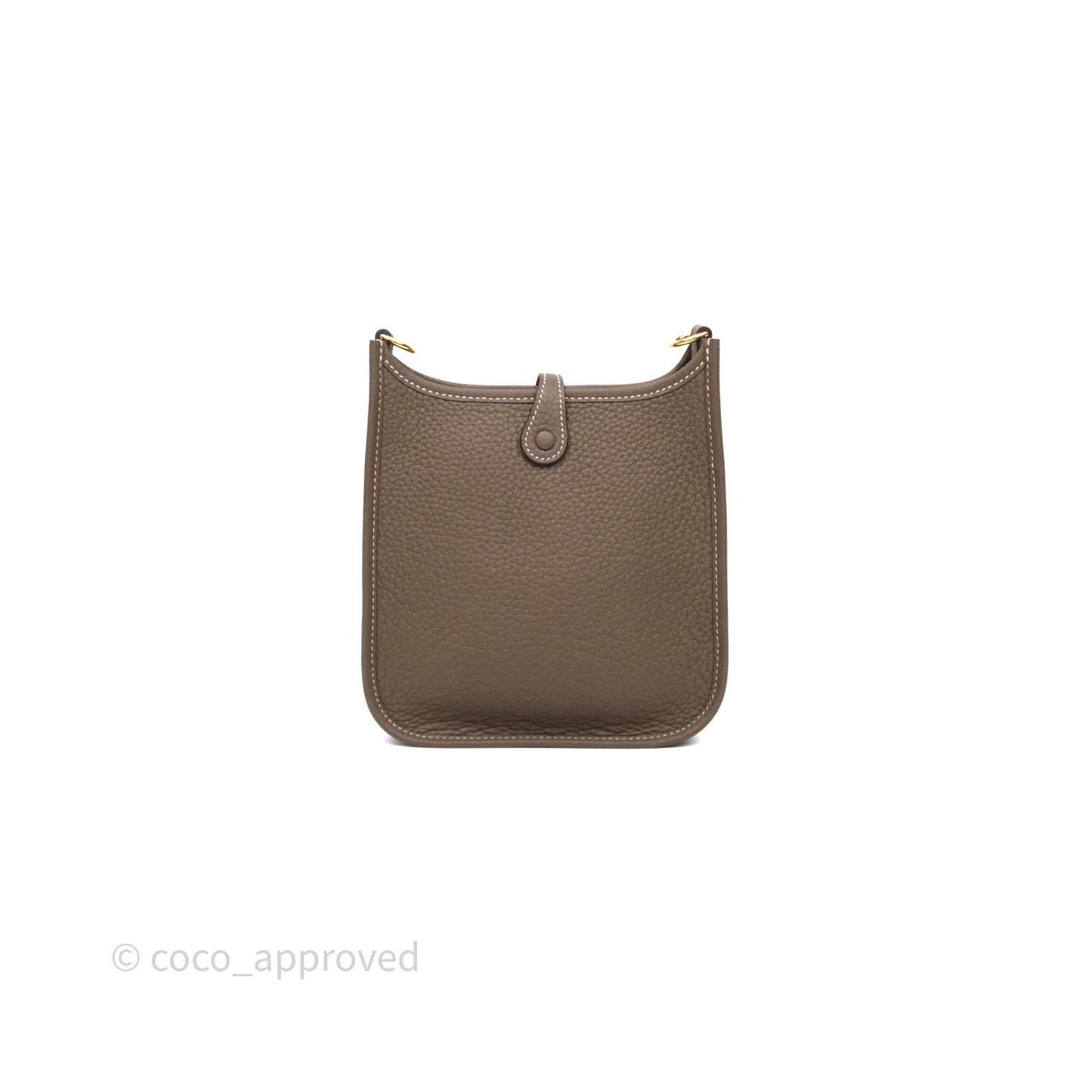 Hermès Mini Evelyne 16 Etoupe 18 Clemence Gold Hardware
