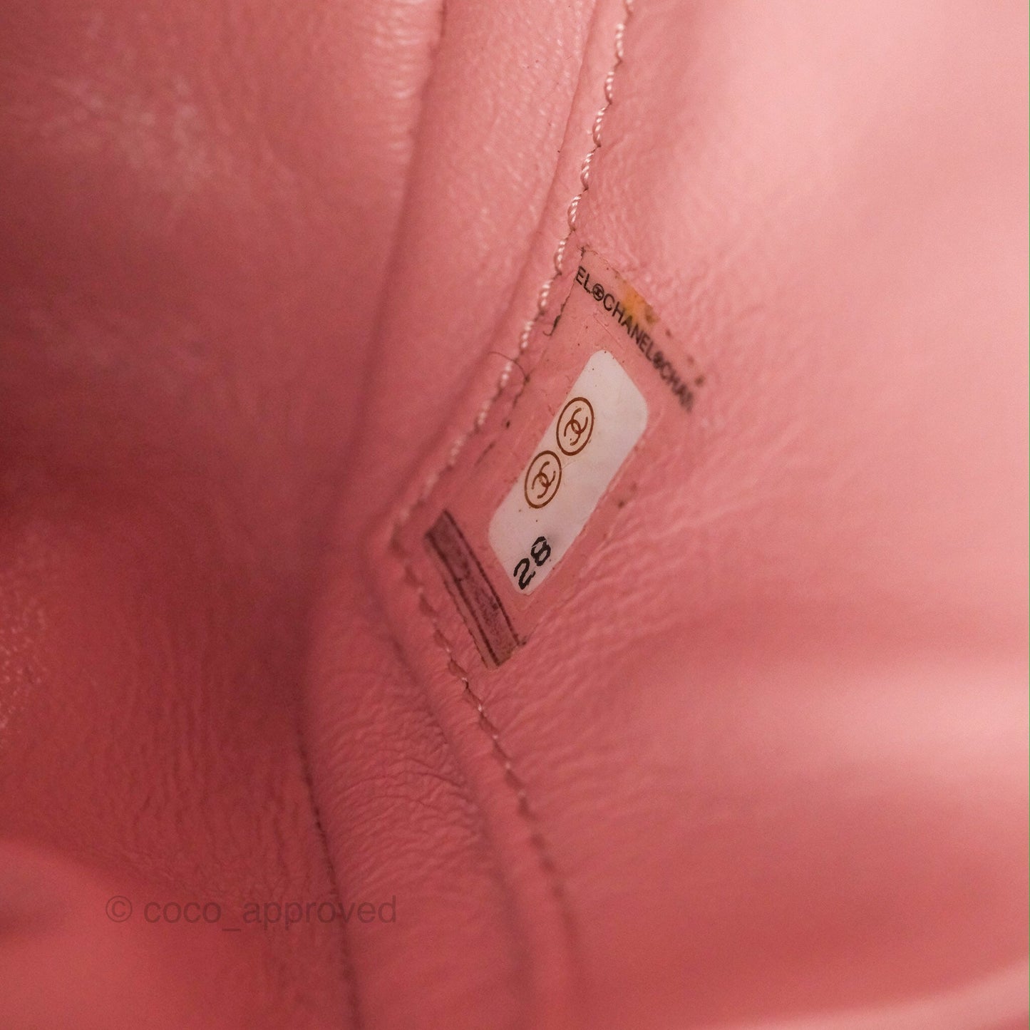 Chanel Small CC Filigree Flap Pink Tweed