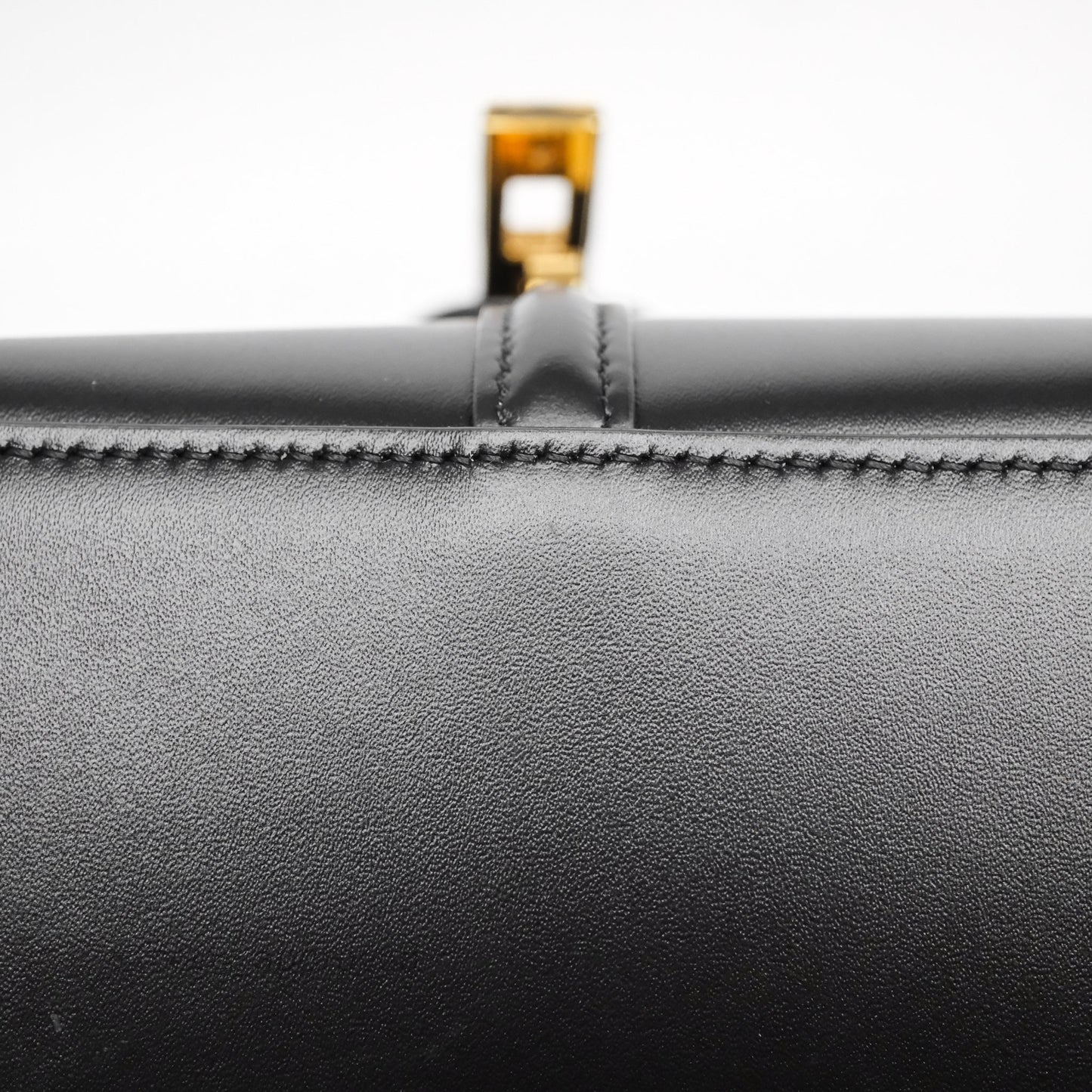 Celine Mini 16 Bag in Satinated Calfskin Black
