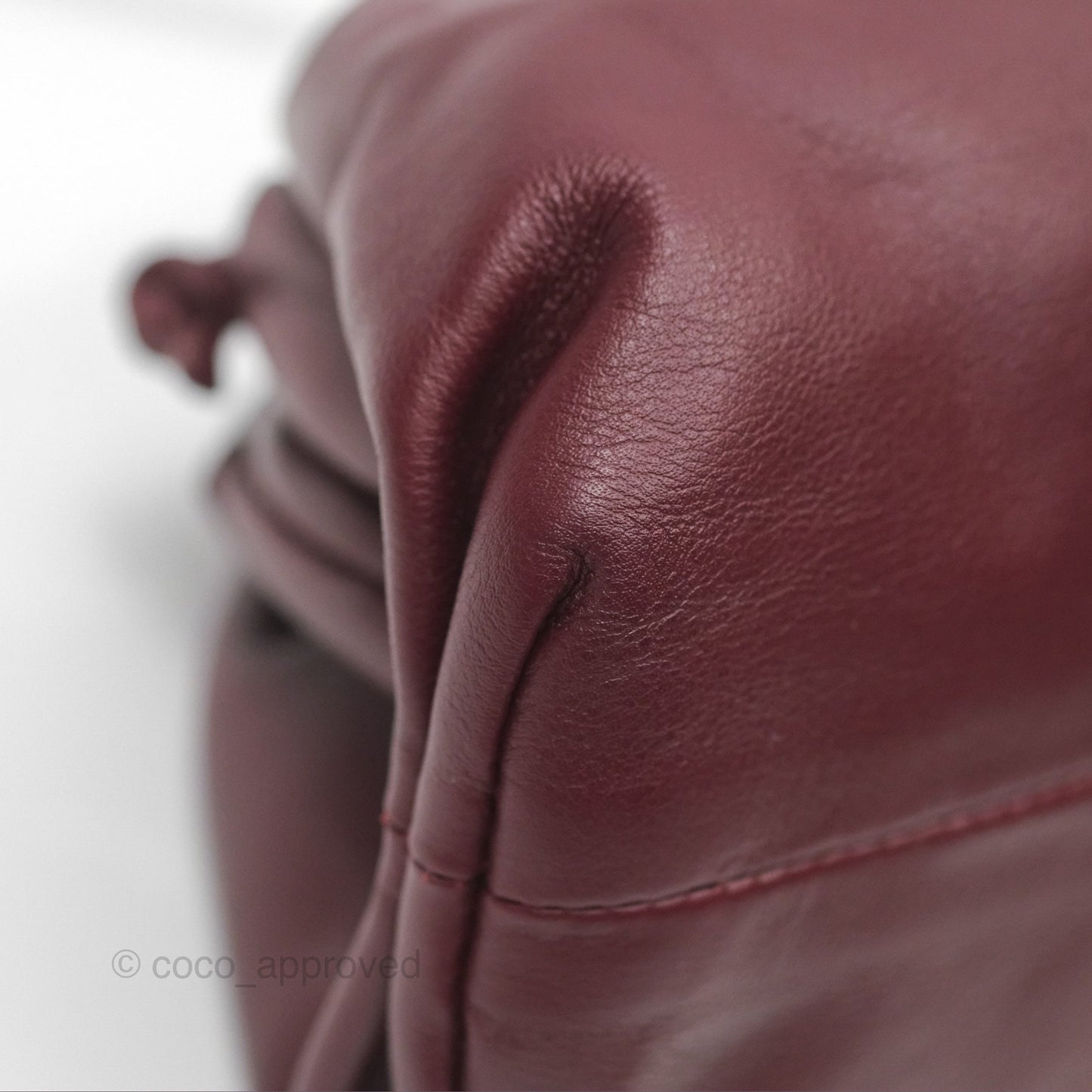 Bottega Veneta The Mini Pouch Bordeaux Butter Calfskin