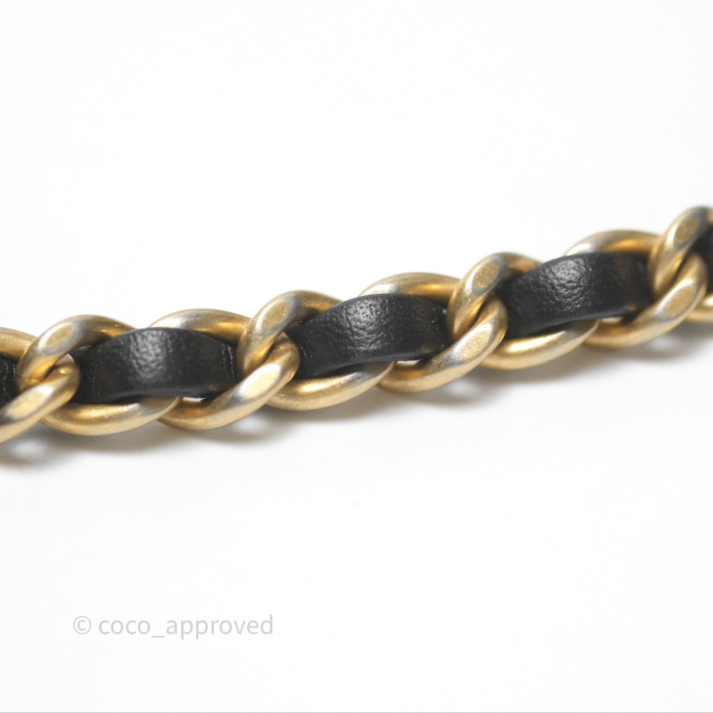 Chanel Pearl Crush Mini Square Quilted Black Lambskin Aged Gold Hardware