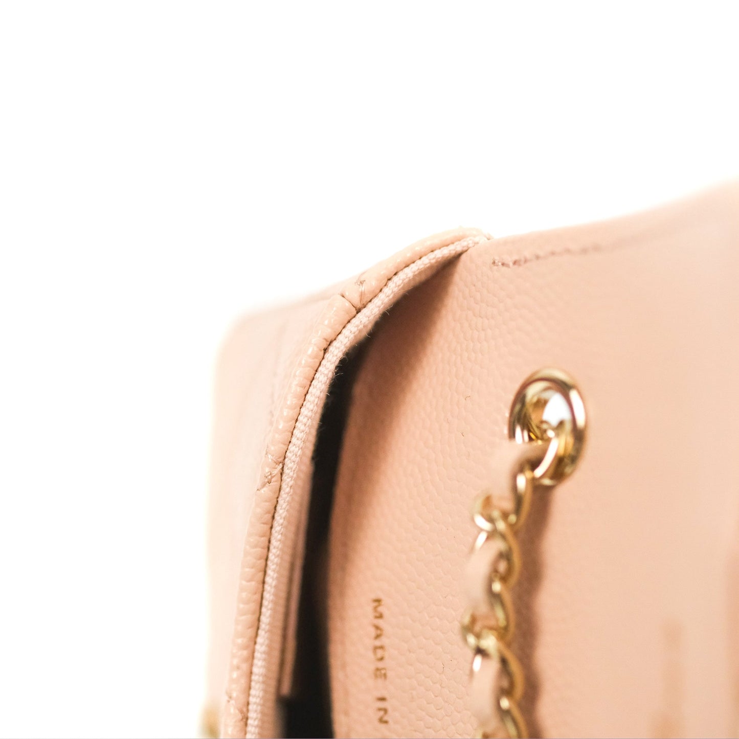 Chanel Classic Quilted Belt Bag Light Pink Caviar Gold Hardware