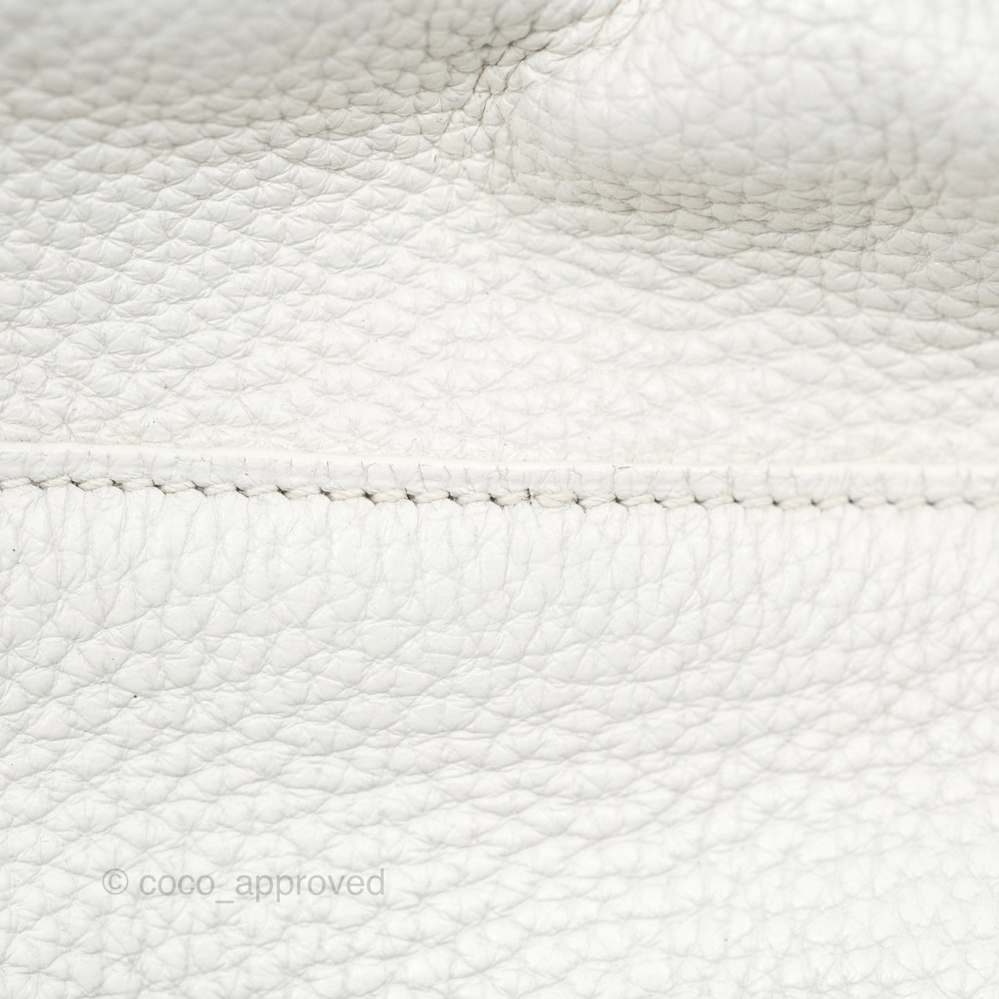 Hermès Lindy 30 White Clemence Palladium Hardware