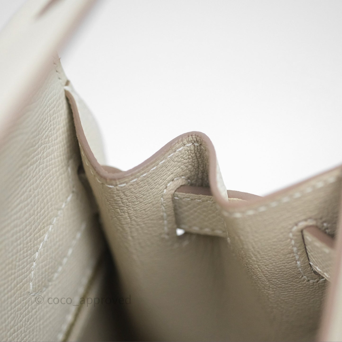 Hermès Kelly 28 Sellier Craie 10 Epsom Gold Hardware